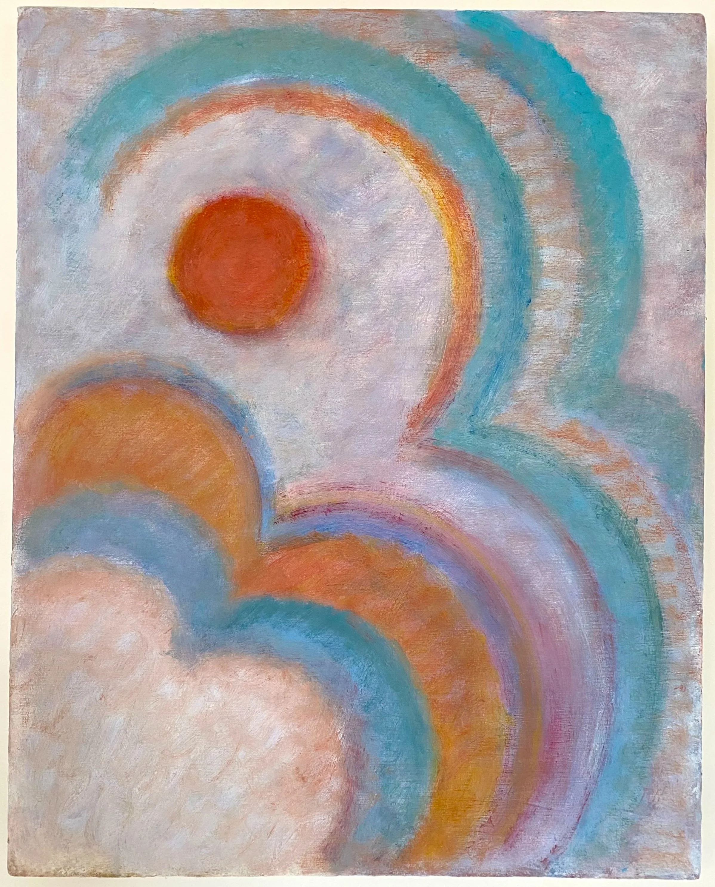 An Hoang "Sun Cloud" 2025, oil on canvas, 20" x 16"