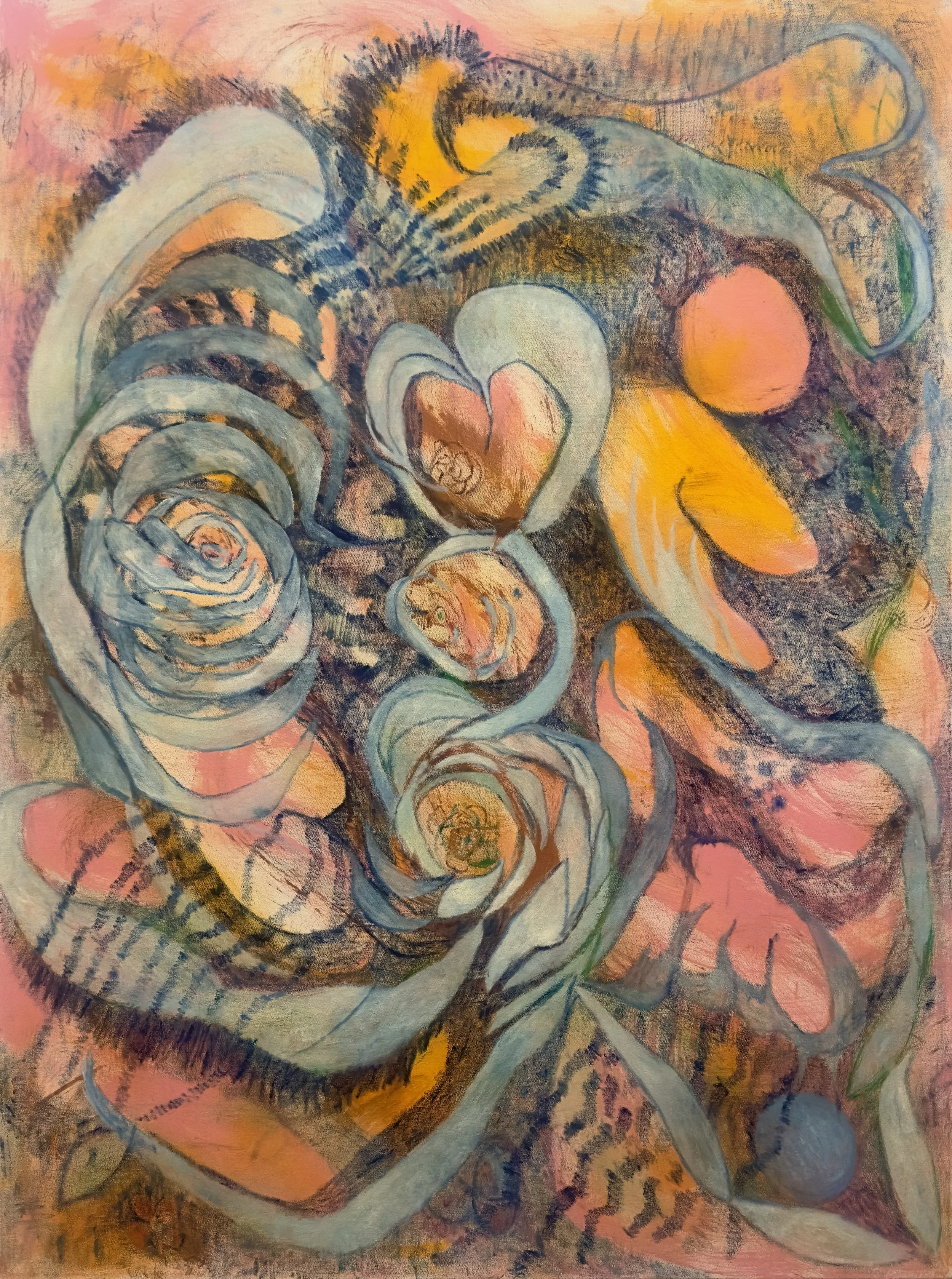 Jenna Ransom "Longing for Spring" 2026, oil on canvas, 48" x 36"