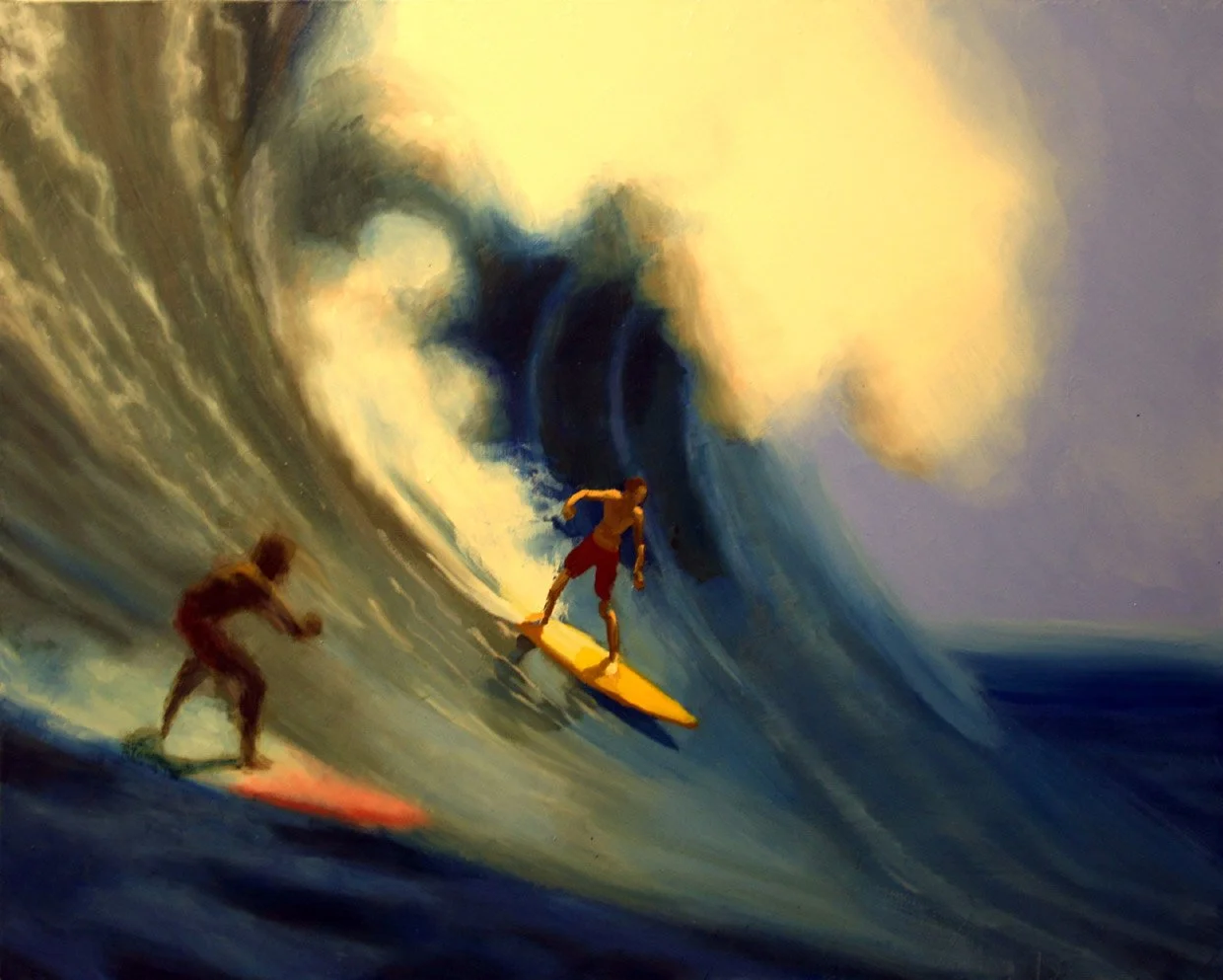 Andy Lane "Surf" 2010, oil on canvas, 24” x 30” 