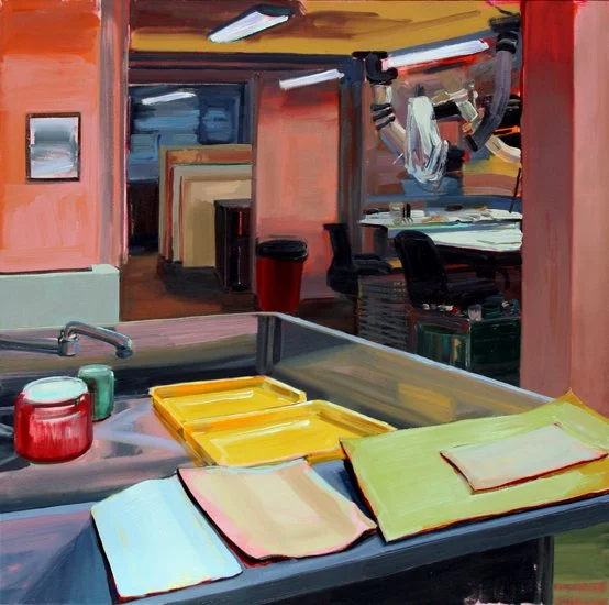 Beth Livensperger "The Wash Sink" 2012, oil on canvas, 32” x 32” 