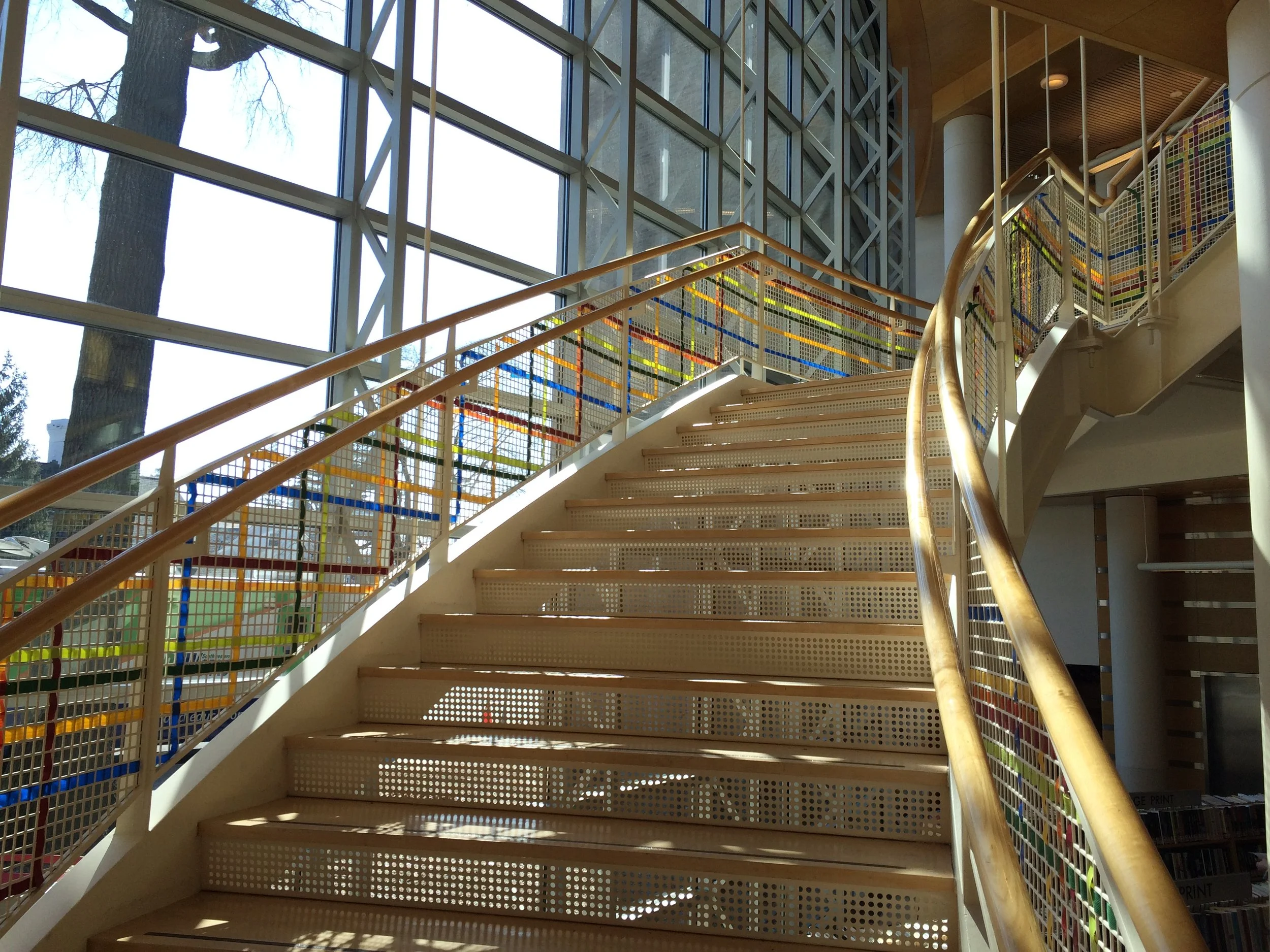 Katherine Daniels "Flight" 2016, site specific installation at Greenwich Library