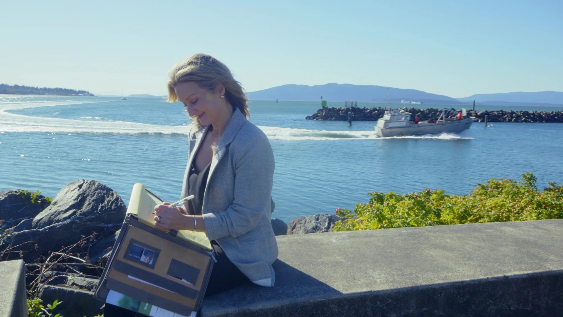 Alana Mey by the Bellingham Bay