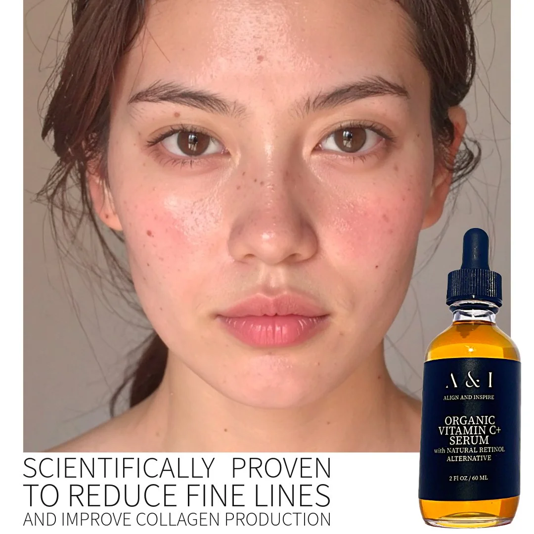 Organic Vitamin C Serum with Natural Retinol Alternative 2 oz