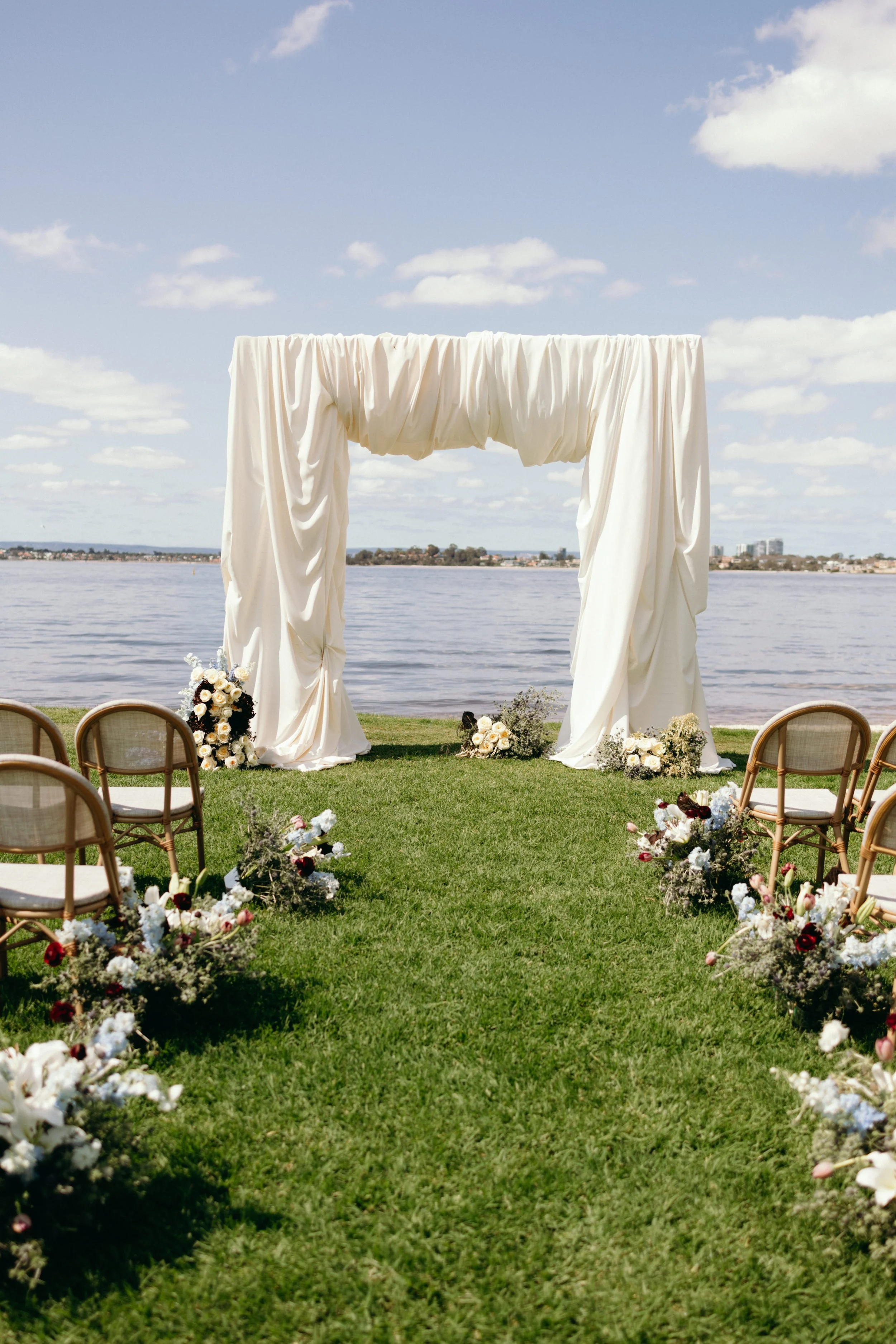 Ceremony Set Up at Nedlands Yacht Club