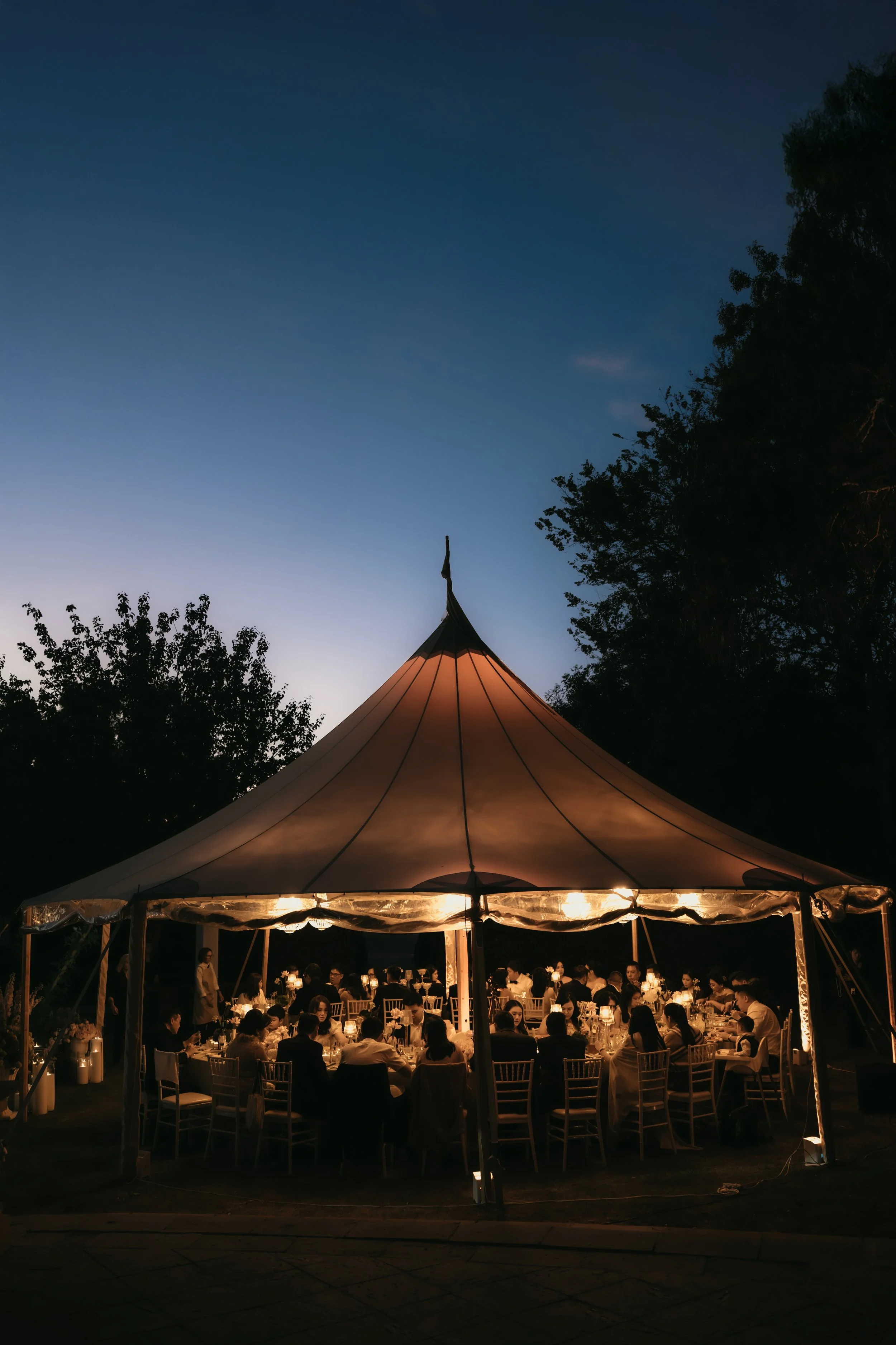 Outdoor Wedding at Night