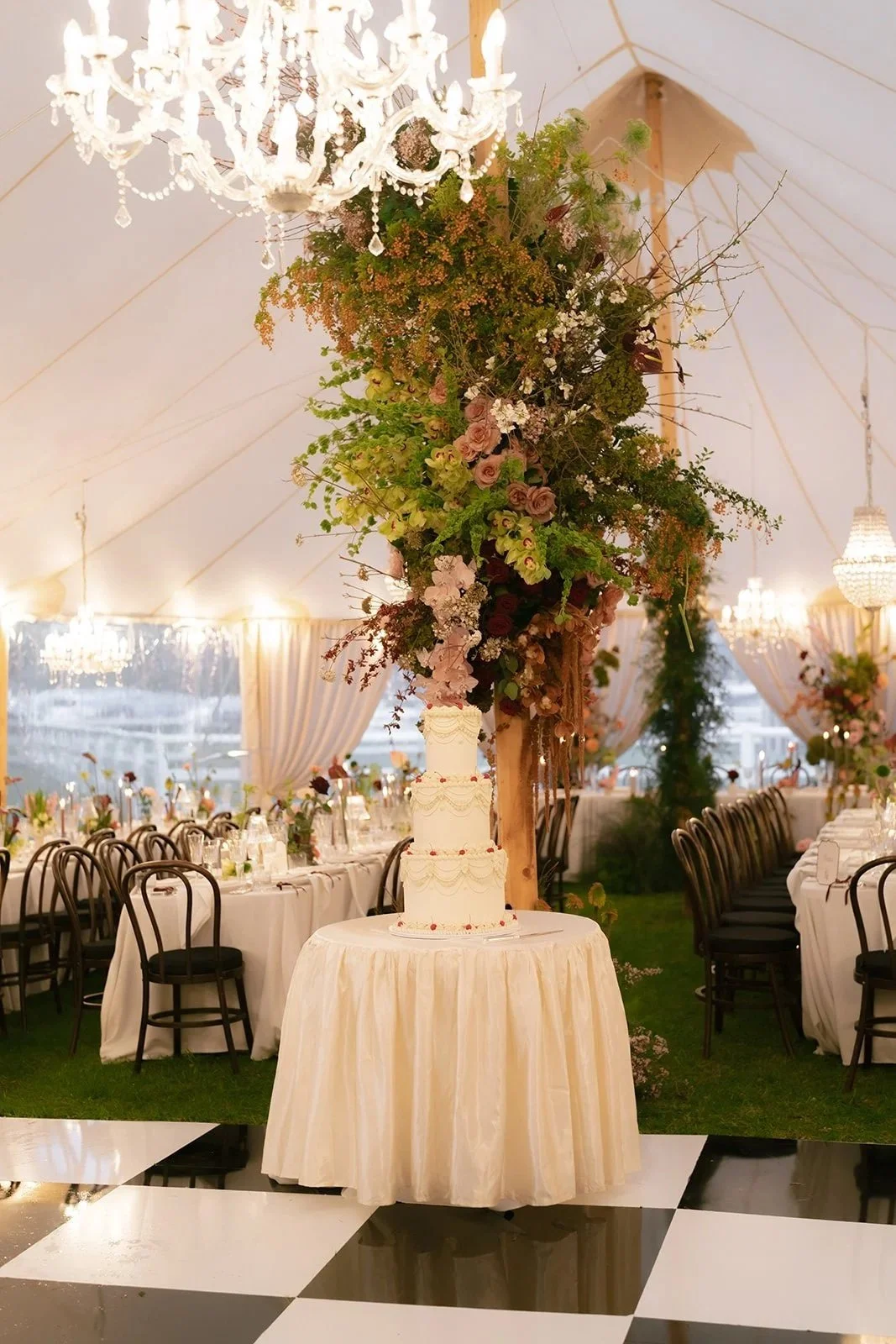 Dance Floor Enchanted Wedding Set Up
