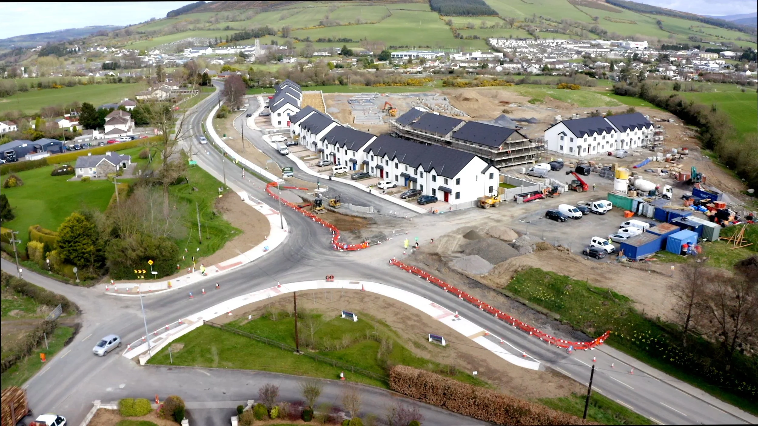Road Construction Time-Lapse Ireland N81 Baltinglass Roundabout Case Study