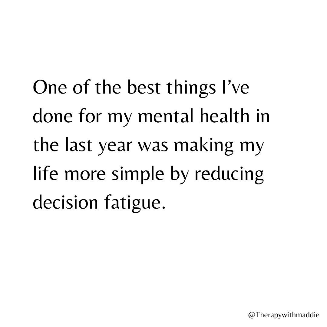I want to talk about decision fatigue today. Each of us makes so many decisions in a given day that. I&rsquo;ve always struggled with this and been prone to overwhelm by decision making to the point of shutting down completely and not making any deci