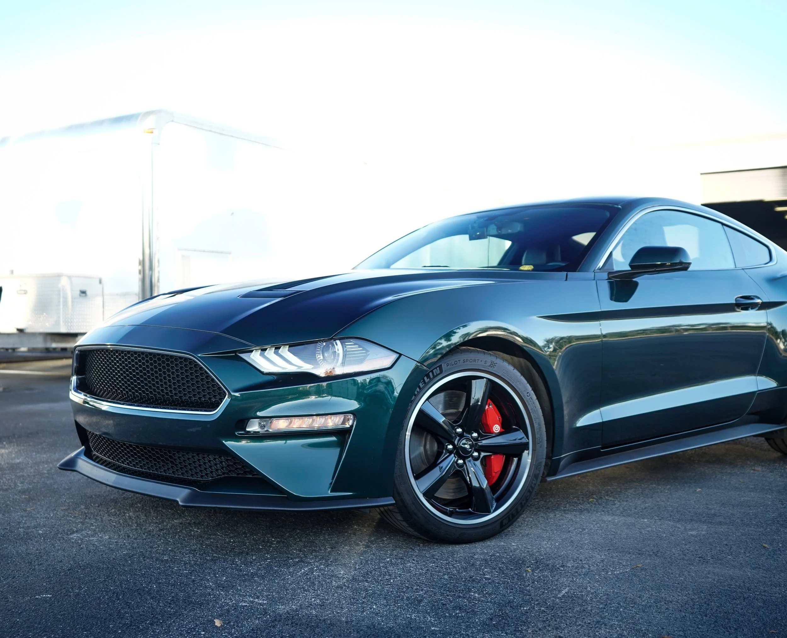 Green Ford Mustang Bullitt.JPG