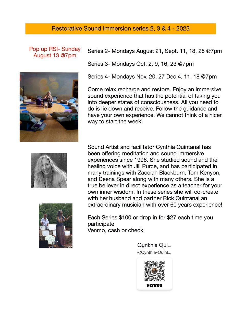 Restorative Sound Immersion Series