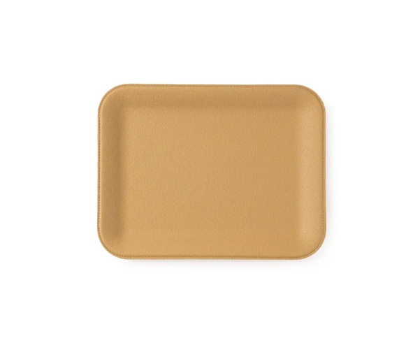 Taupe Leather Tray