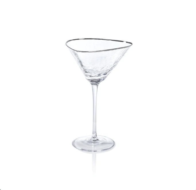Silver Martini Glass Set 4