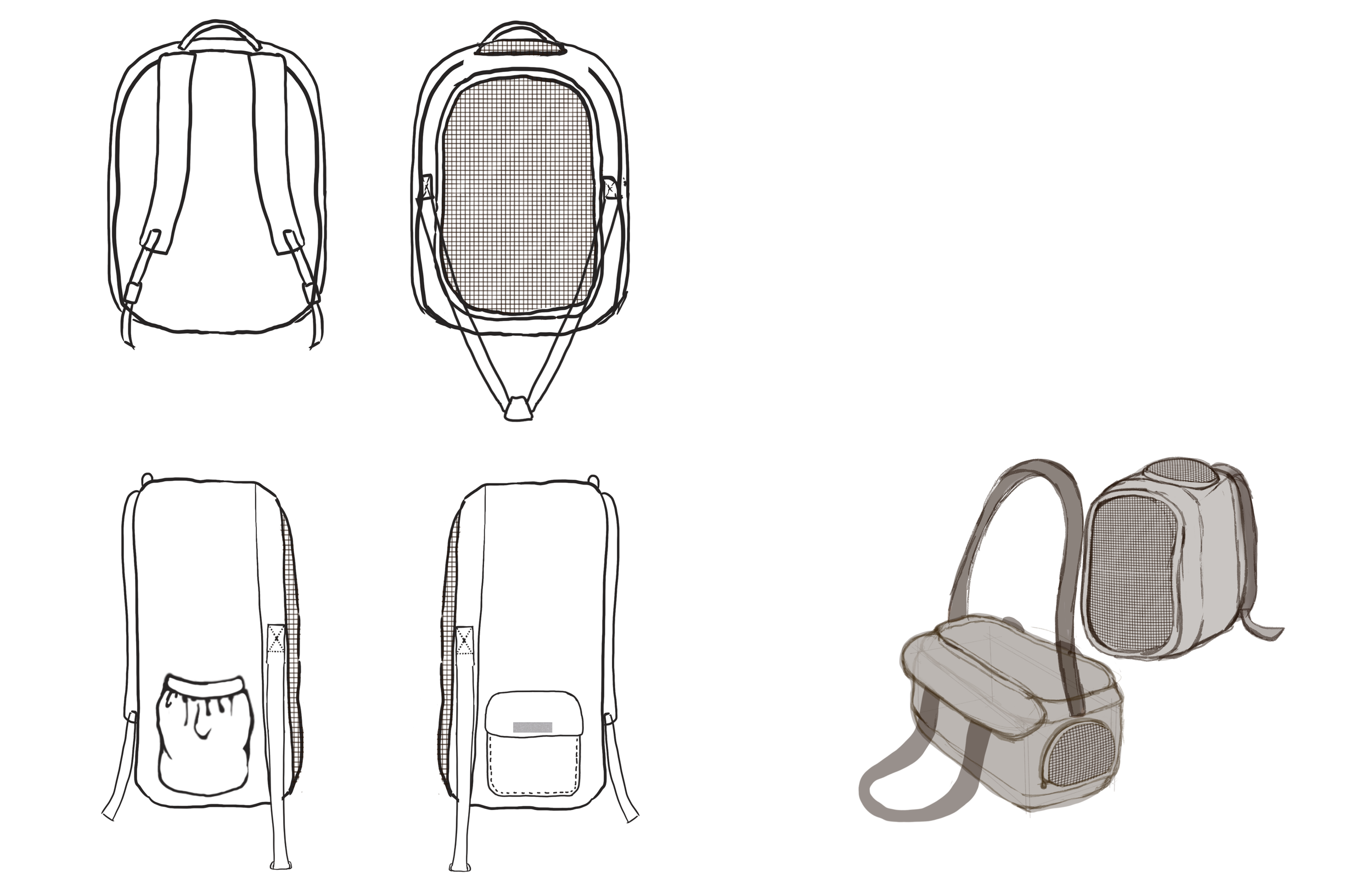bed into backpack