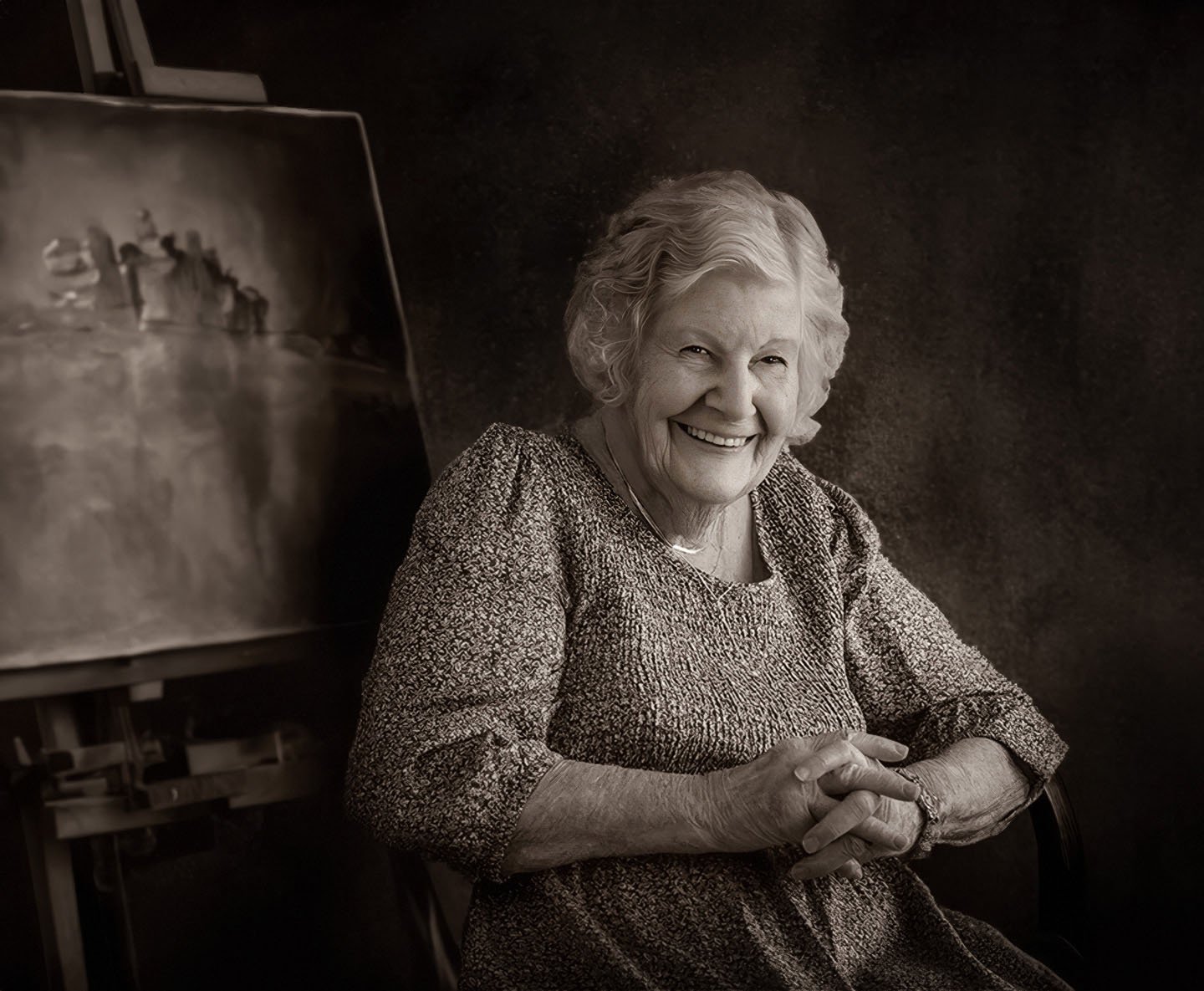 Portrait of a great grandmother in lansing Michigan.jpg