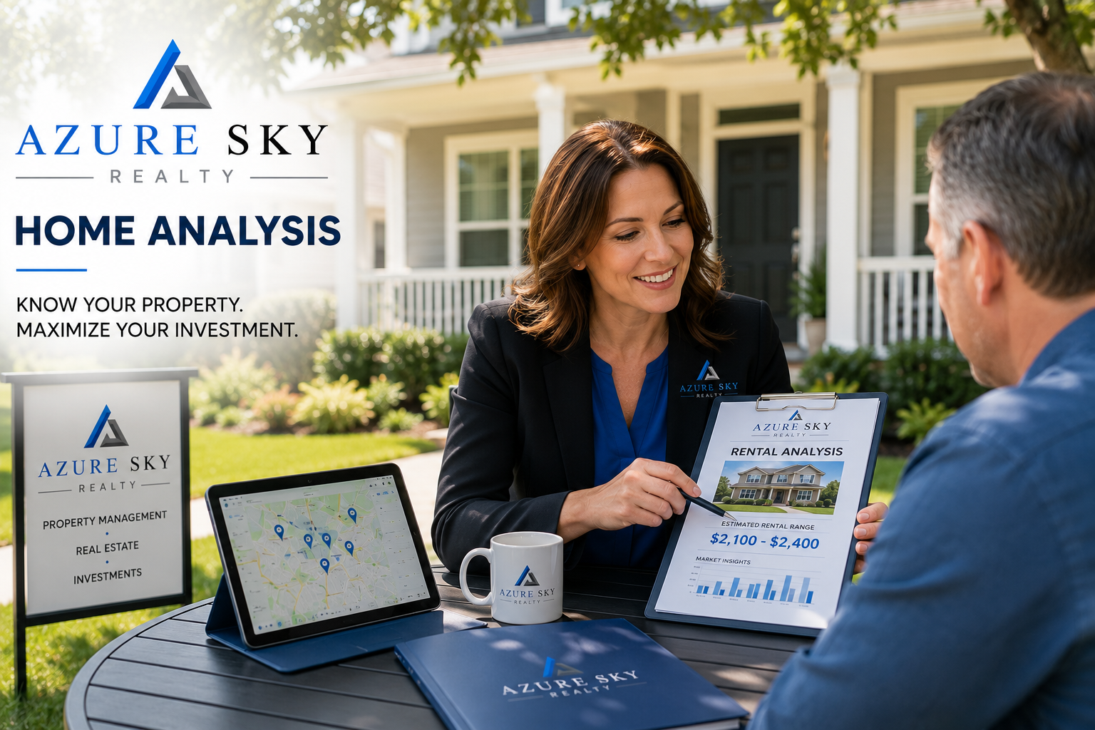 Free rental analysis from Azure Sky Realty helping property owners understand rental value, market conditions, investment opportunities, and property management options.