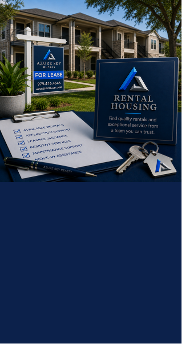 Contact Azure Sky Realty regarding available rental homes, leasing requirements, rental applications, and resident services.
