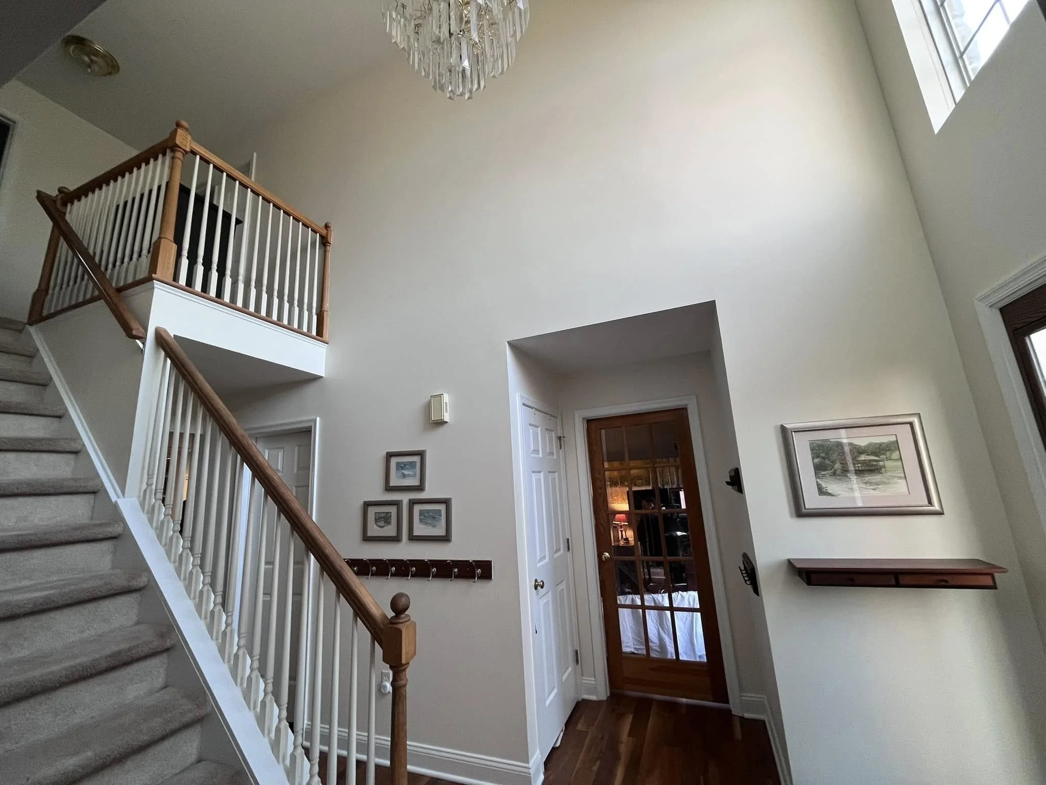 residental interior paint job near philadelphia, high ceilings