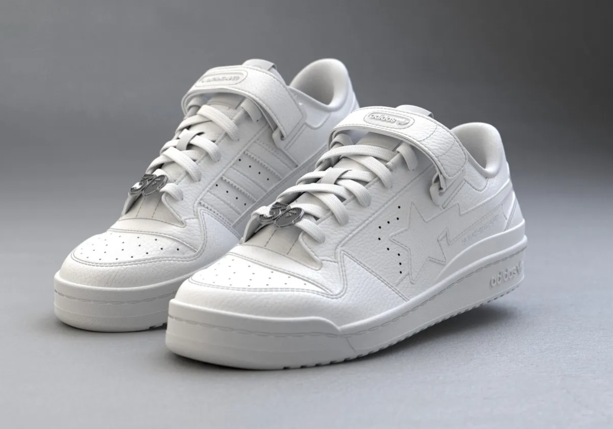 Adidas and BAPE Team for Ultra-Limited Sneakers With Digital Twins