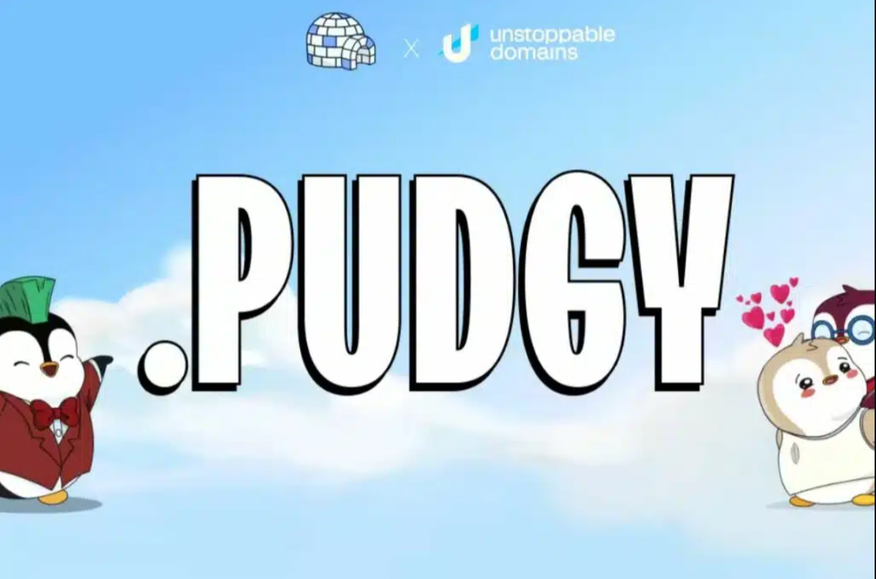 Pudgy Penguins NFT in partnership with Unstoppable Domains launch .pudgy