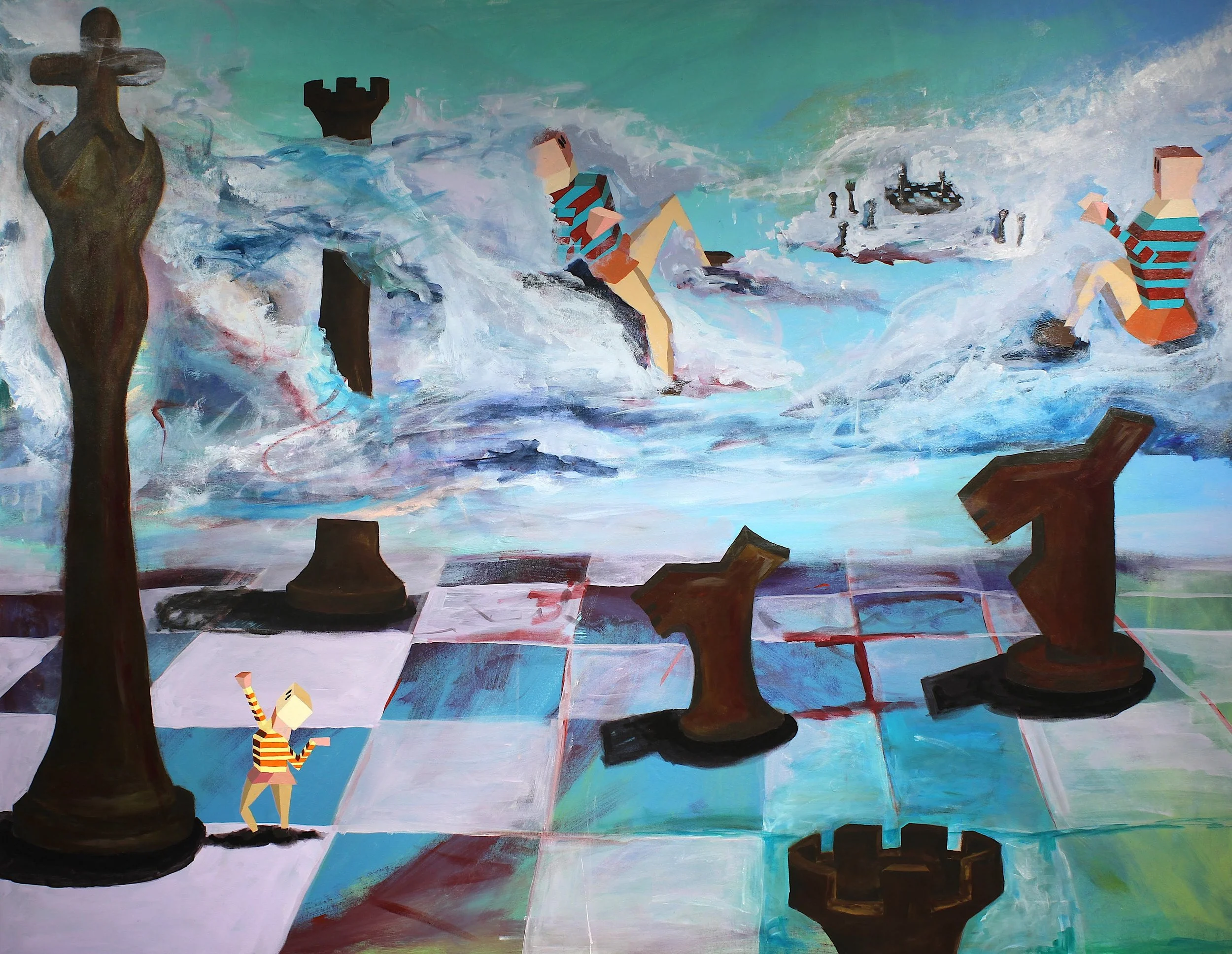  Rivarly  
2025 
24 x 36 inches 
Acrylic on Canvas 