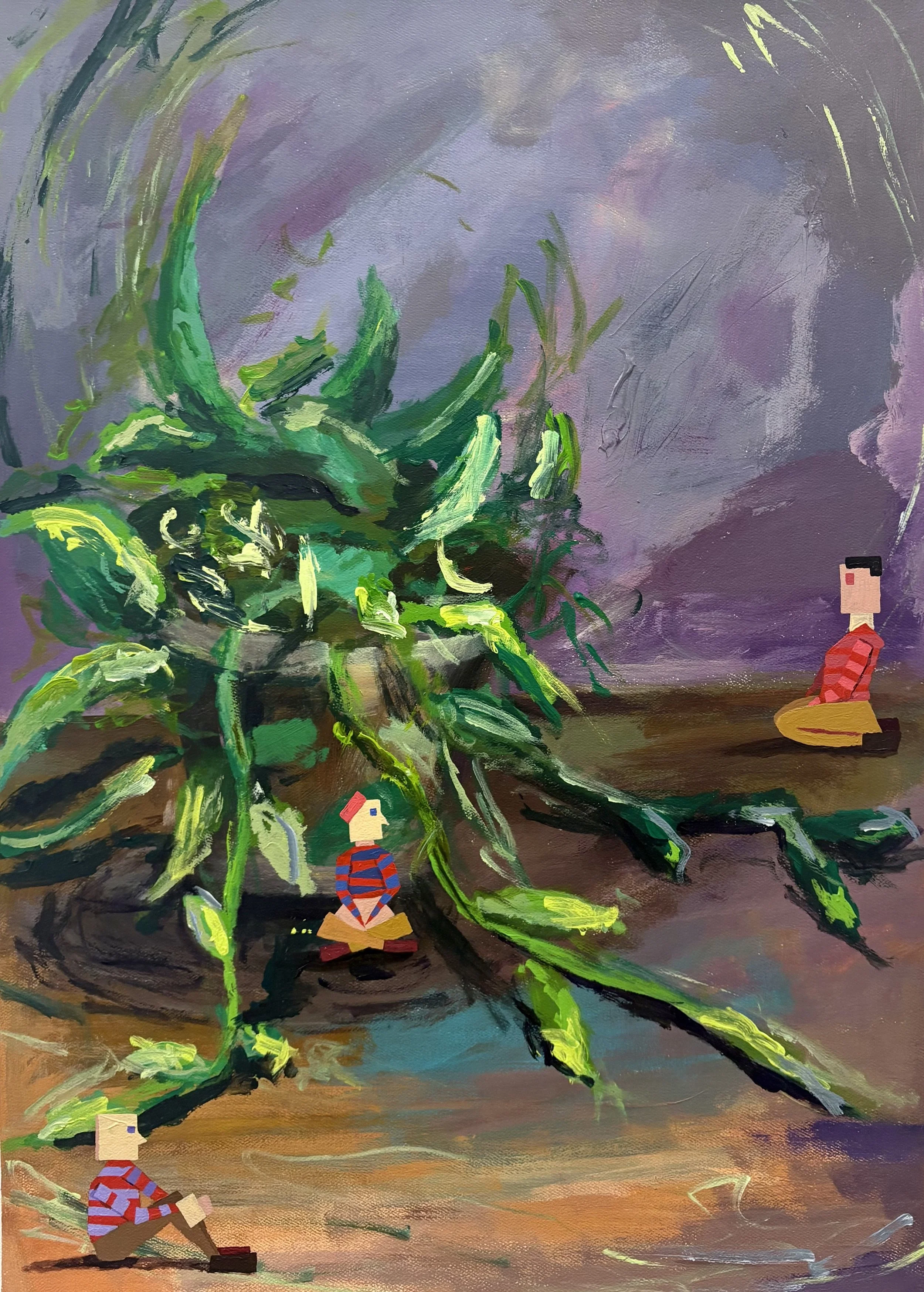 Remember to touch grass: 20'' by 28'' 