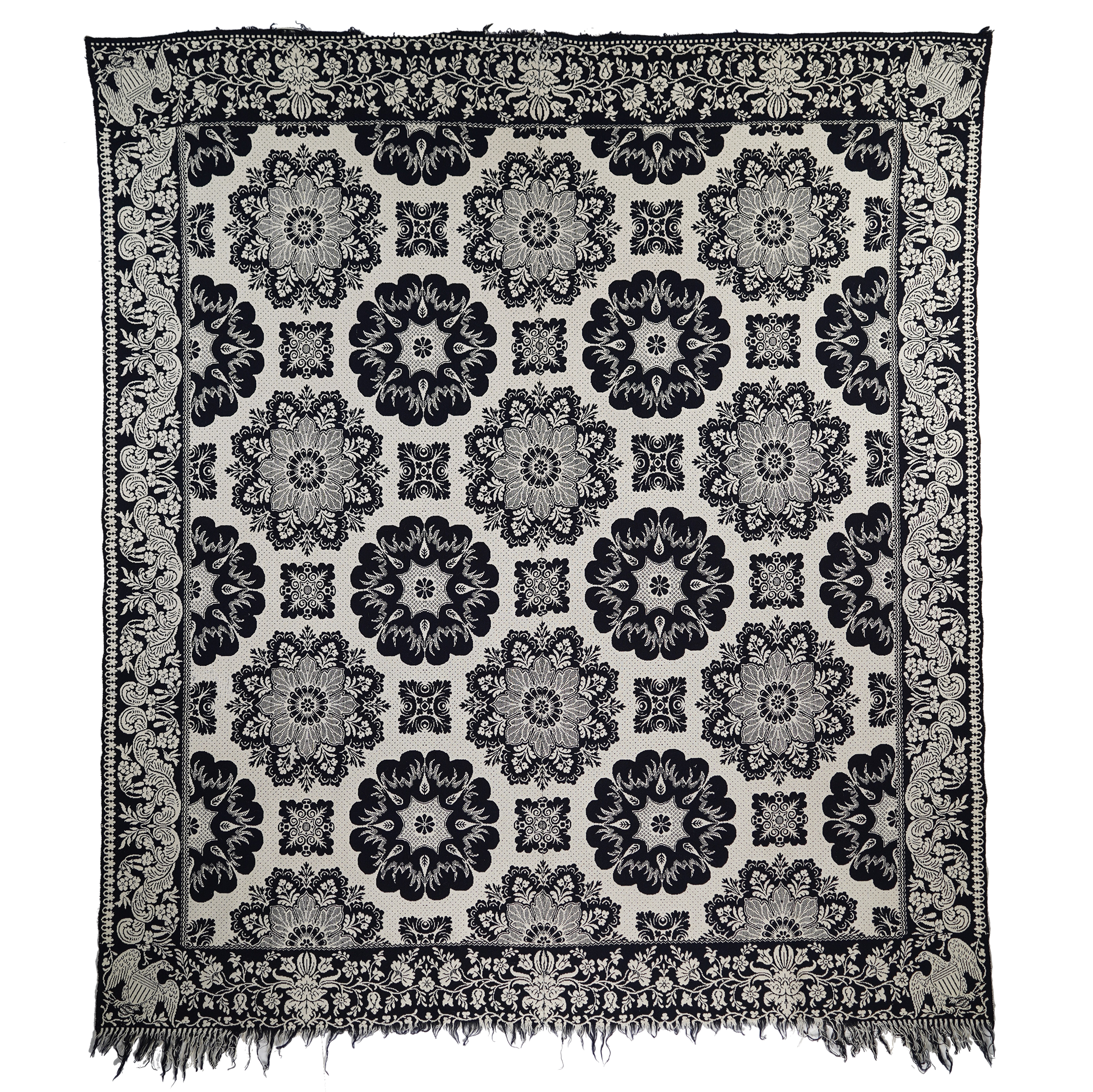 Collections with fewer than 10 coverlets are combined into one folder in our online collection