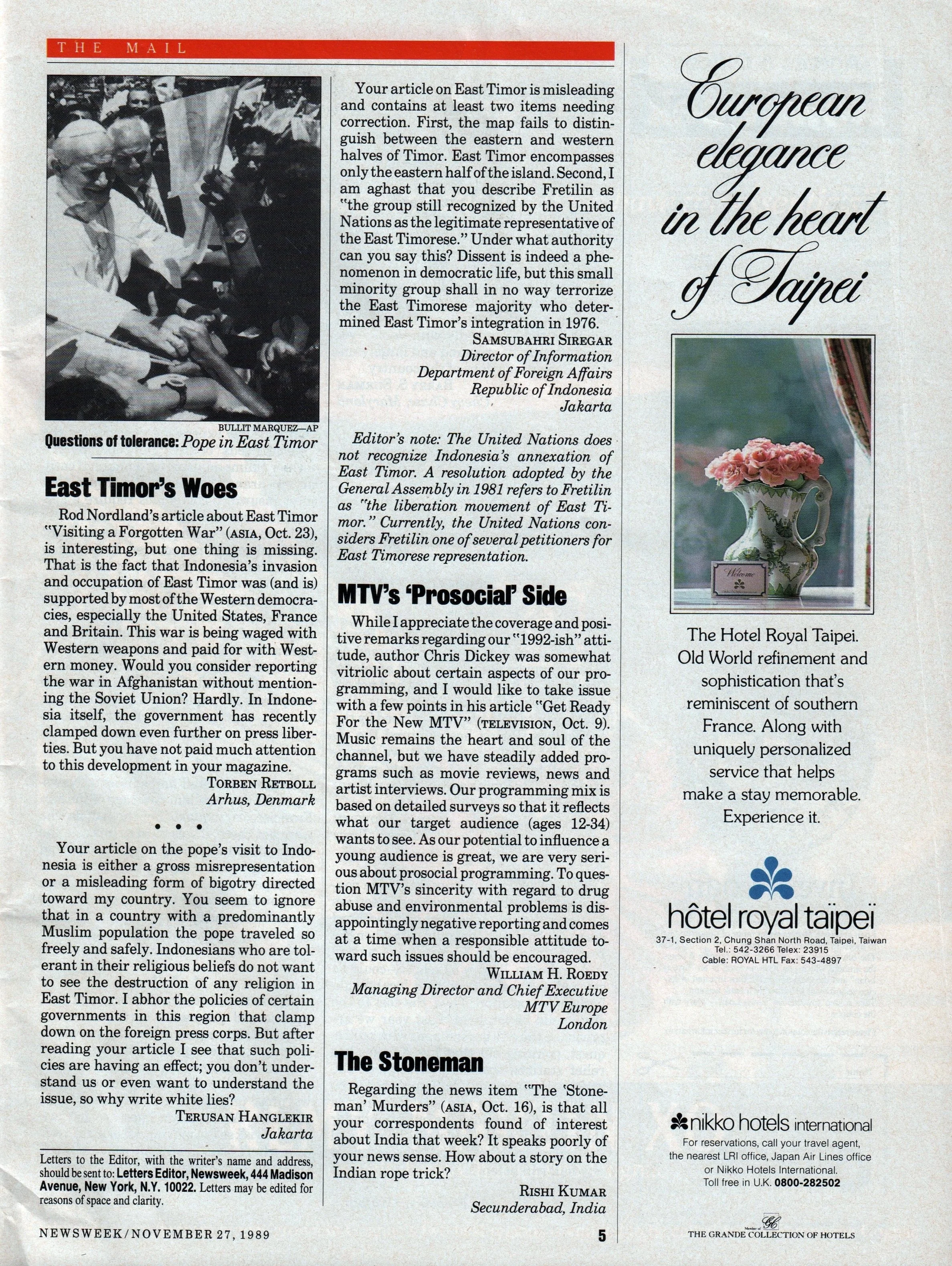 MTV's “Prosocial” Side  (Newsweek)