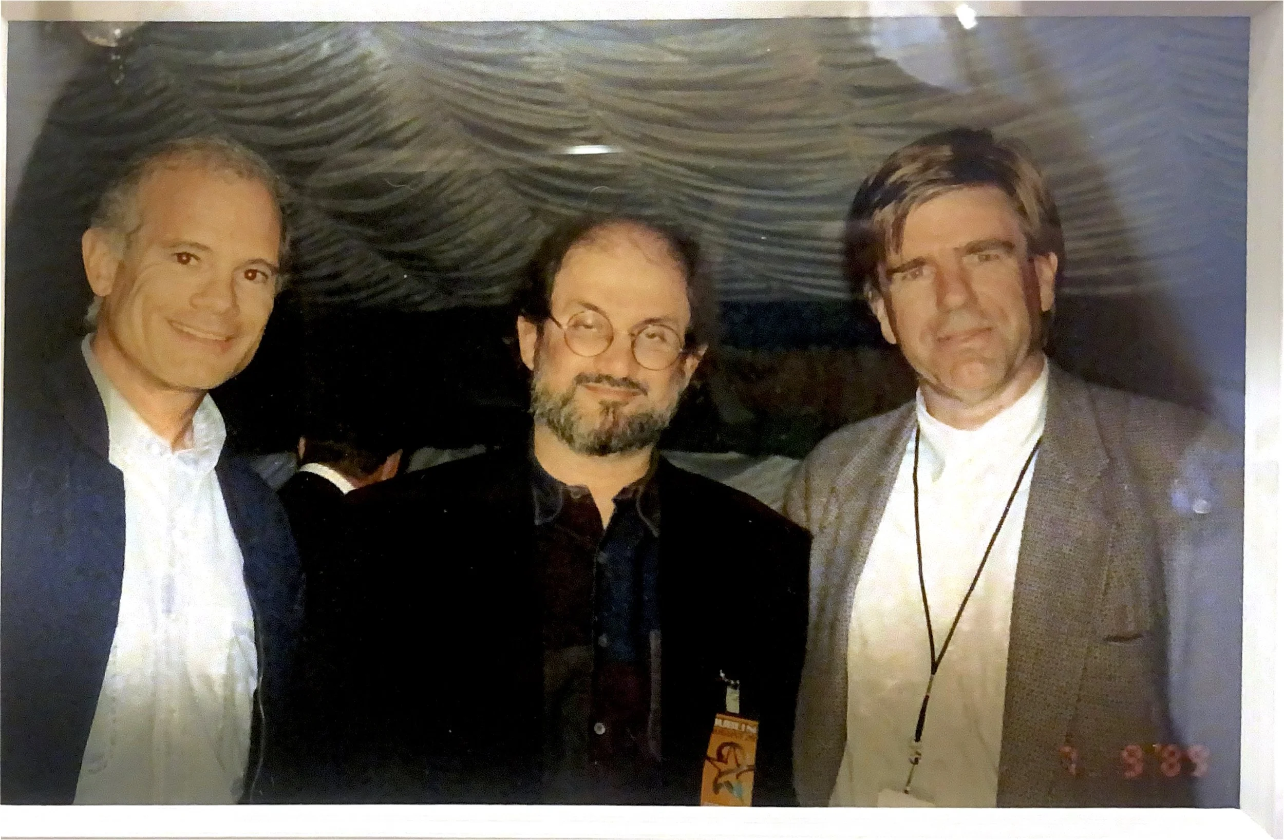 Tom Freston and I ran into Salman Rushdie when he was hiding out at Bono's house