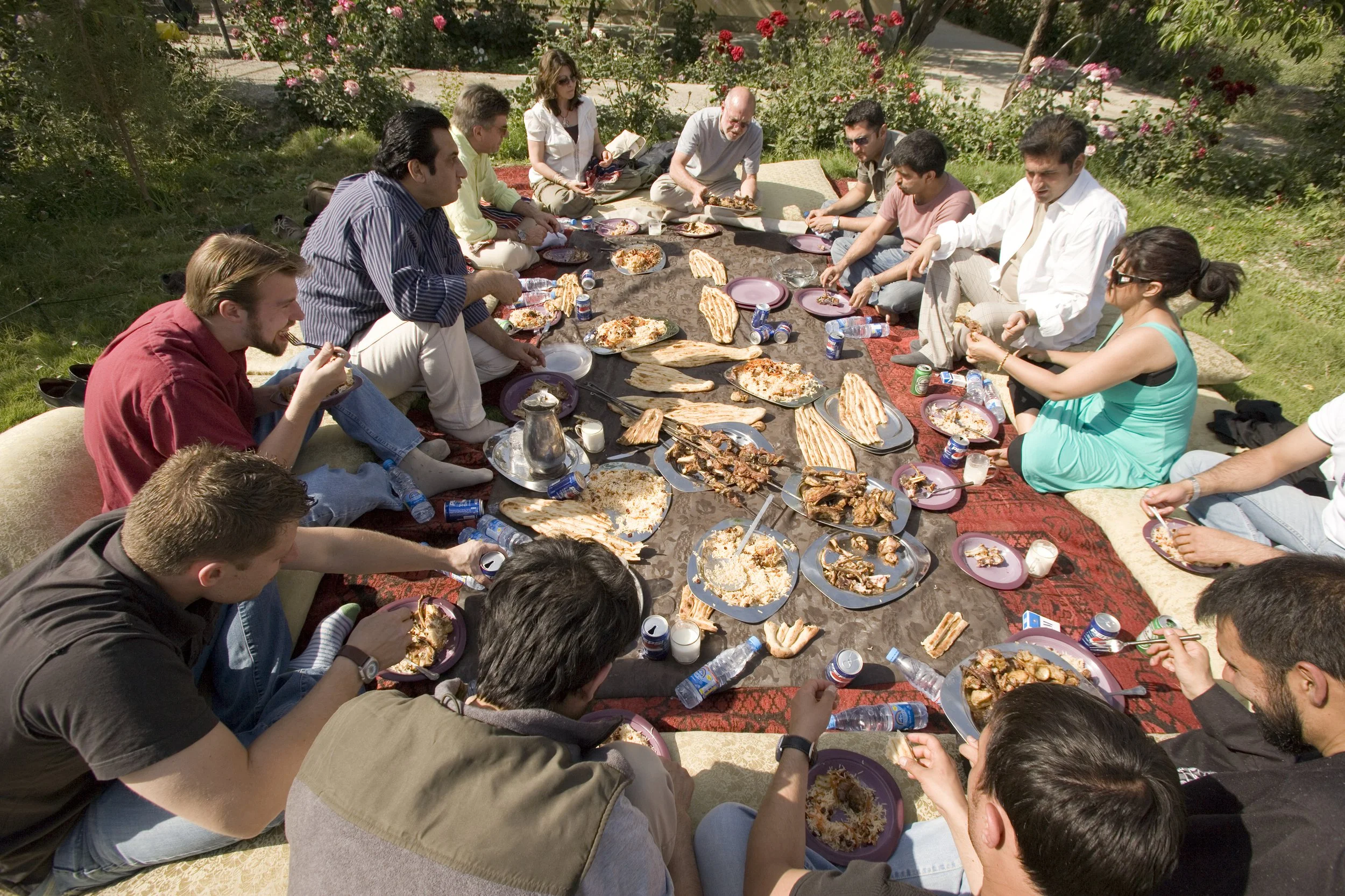 Traditional Afghan lunch