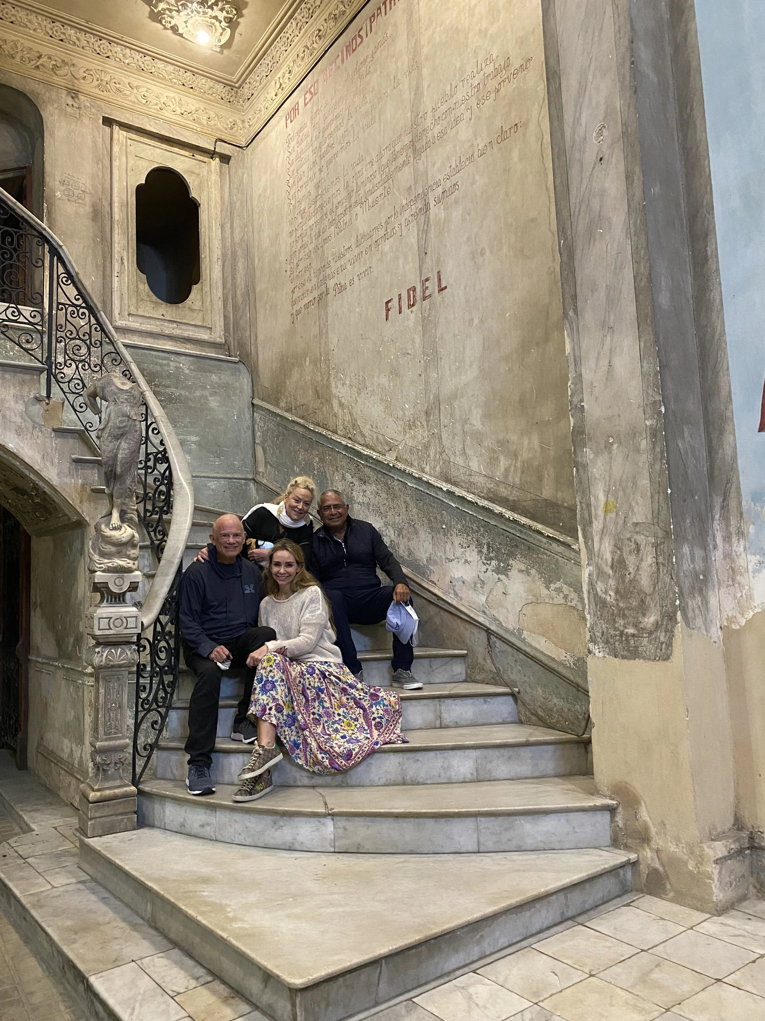 Back in Cuba in 2022, this time with wife Alex and friends Caroline Heinz and Amre Youness.