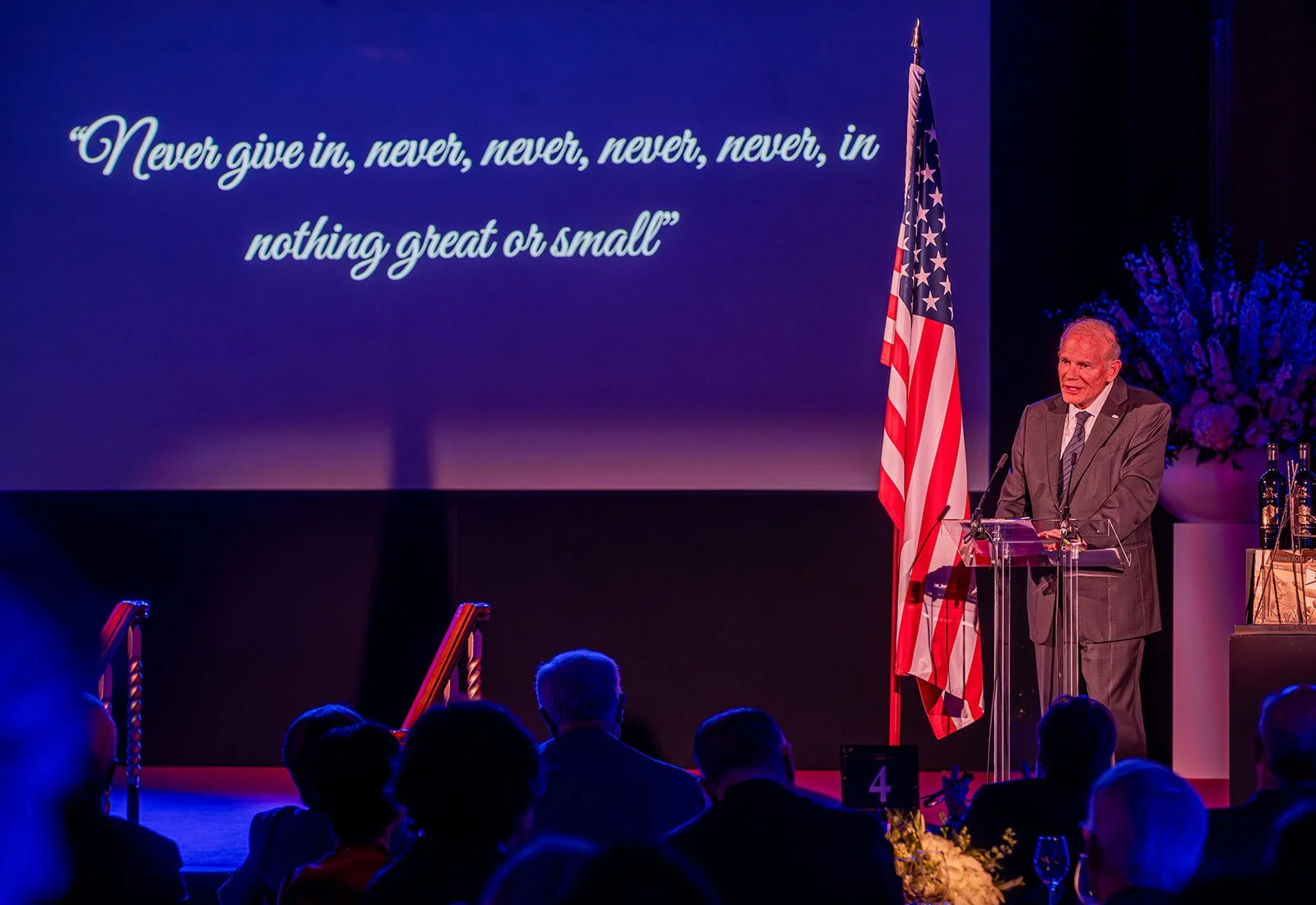 Bill's speech highlighting his top 10 favorite Churchill quotes.