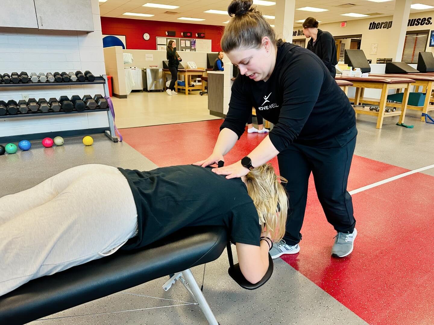 The spring sports season is here!! Are you ready?

Dr. Maria &amp; Dr. Hannah treated varsity athletes alongside the amazing athletic training team in the @uwrffalconcenter at UW-River Falls today. 

Not a UWRF athlete? No problem.  We see patients 6