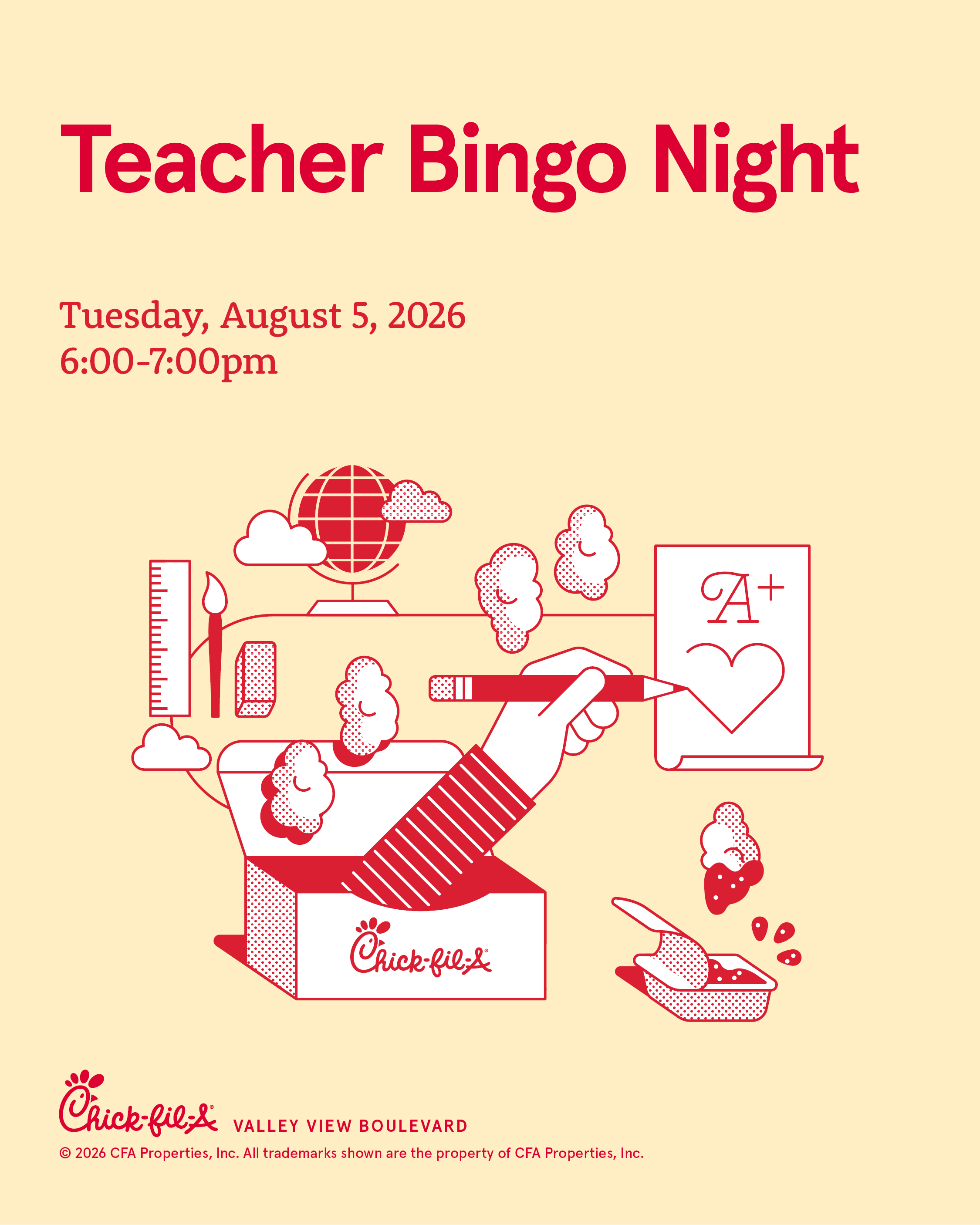Teacher Bingo Night