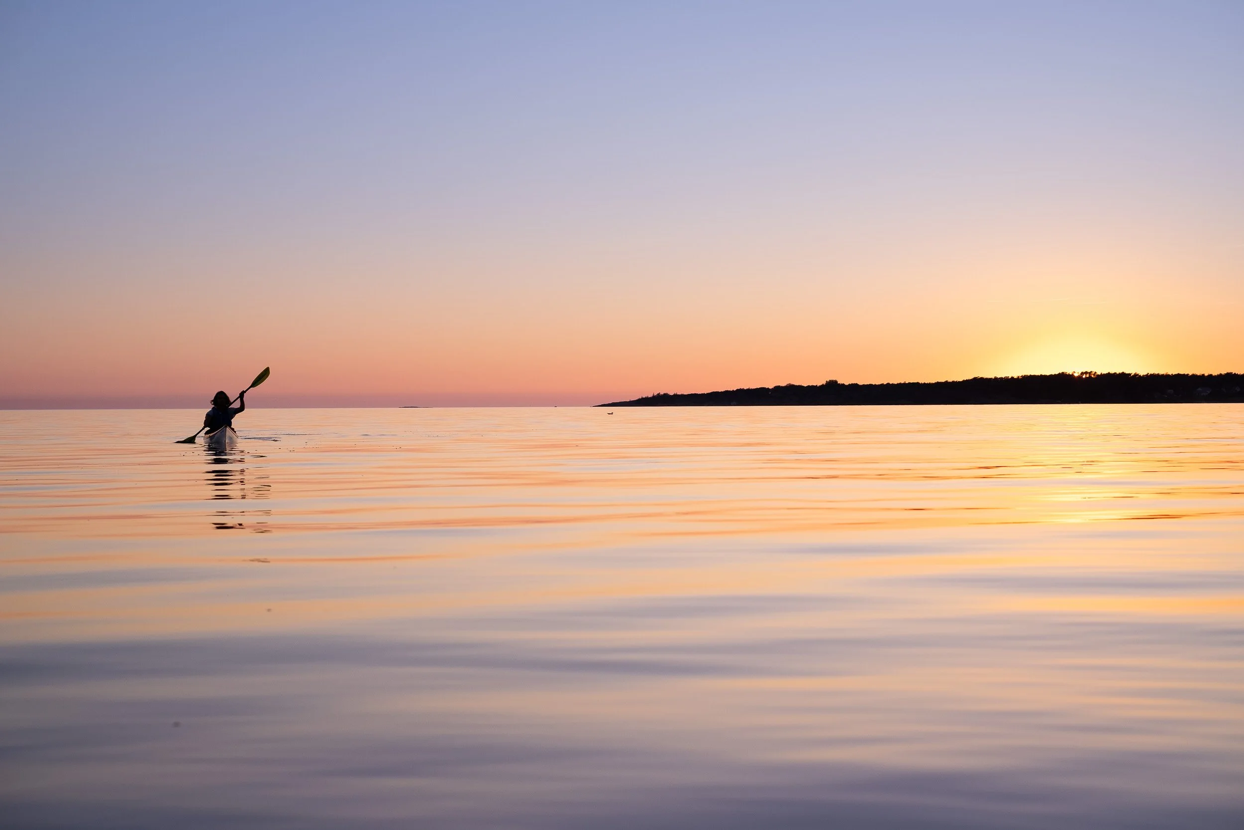 Sunset kayaking