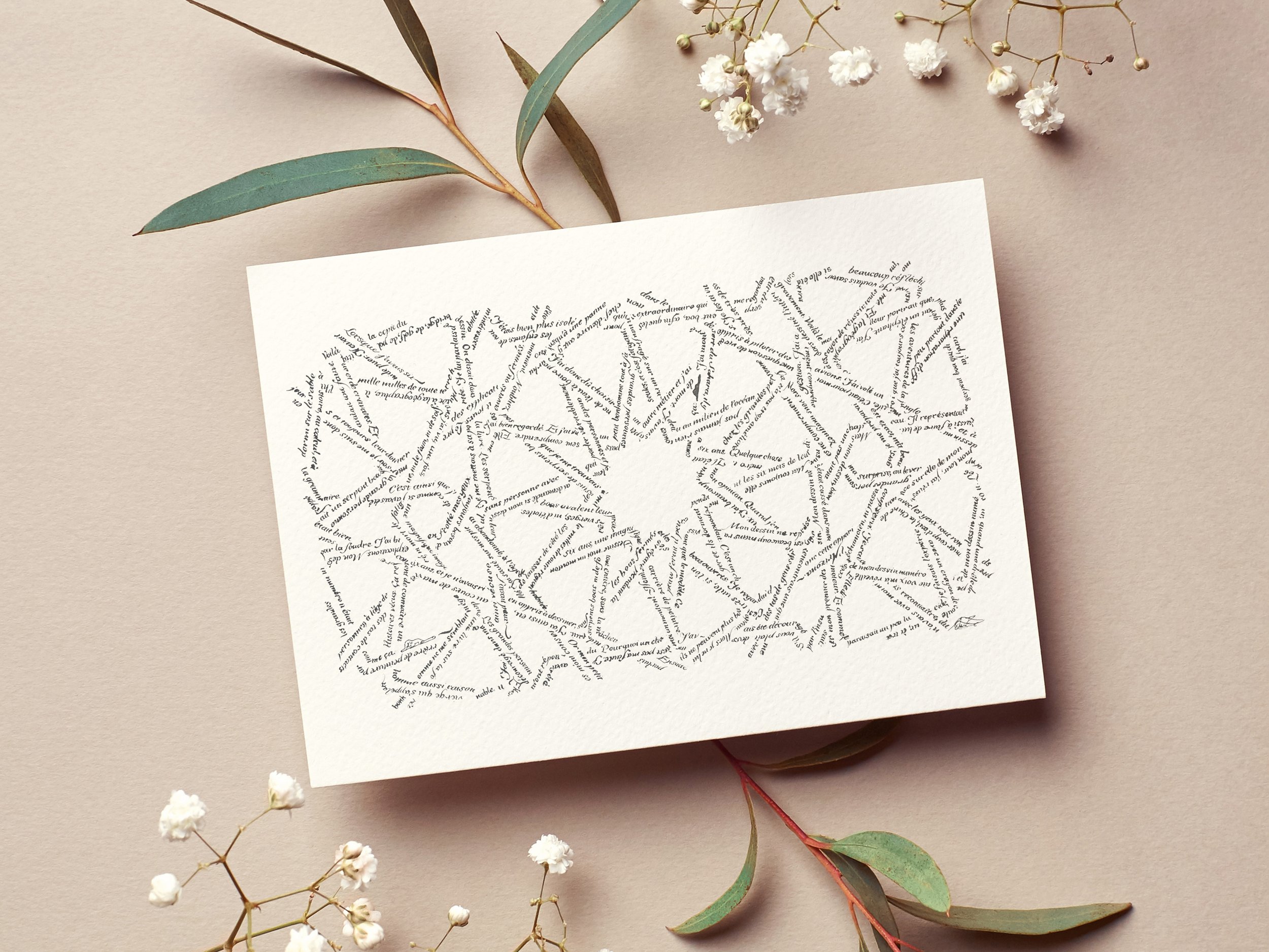 Le Petit Prince Micrography Star