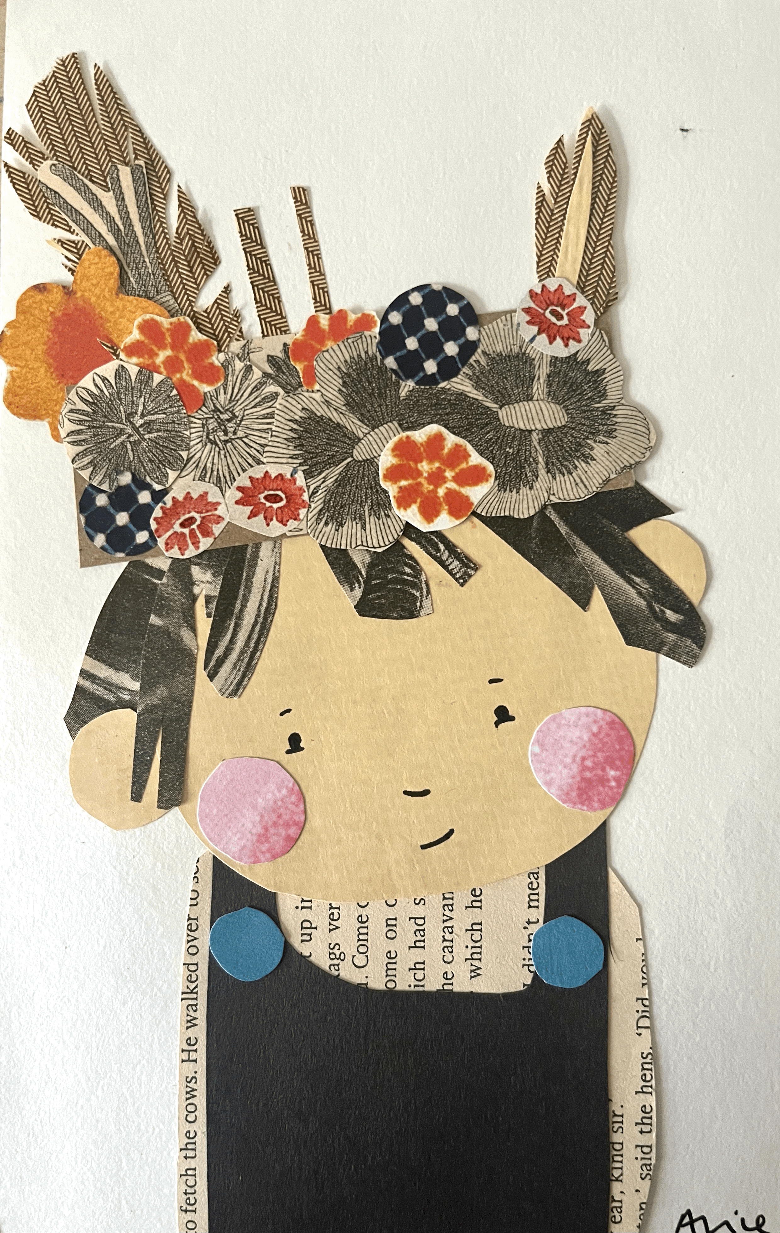 Flower Crown - original collage