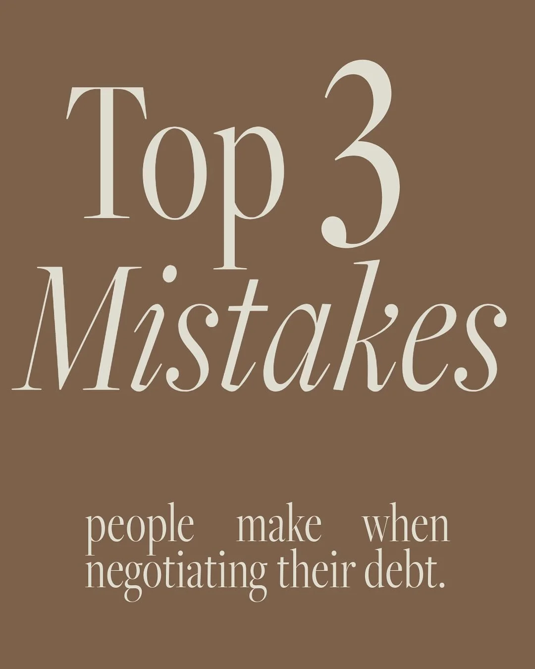 1. Do not be scared by the calls from collection agencies. Don&rsquo;t panic pay. 📞

2. When they threaten to do anything, stay calm and immediately ask for a validation of the debt from them before you ever make any payment. 😌

3.  Negotiations is