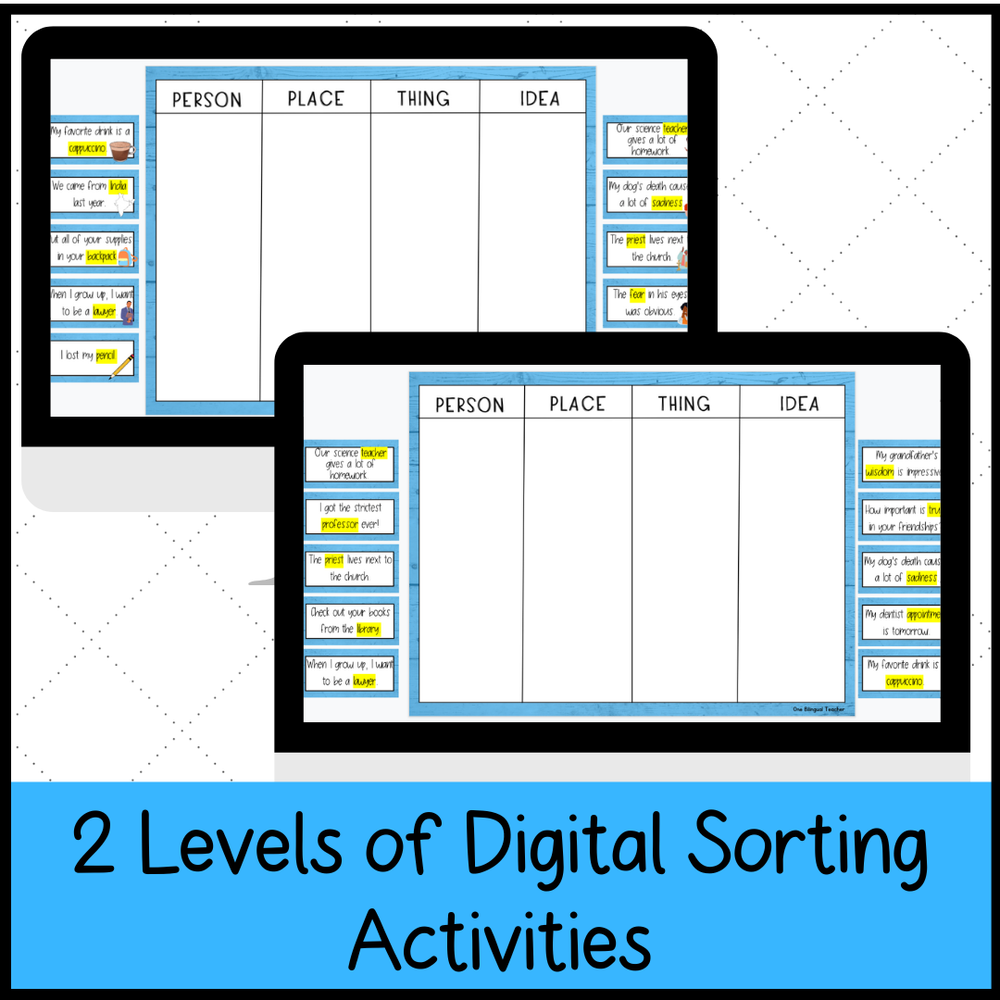 Adjectives Lesson and Activities and Quiz for ESL Students — One ...