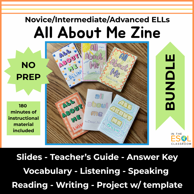 All About Me Zine Project - Novice, Intermediate, Advanced