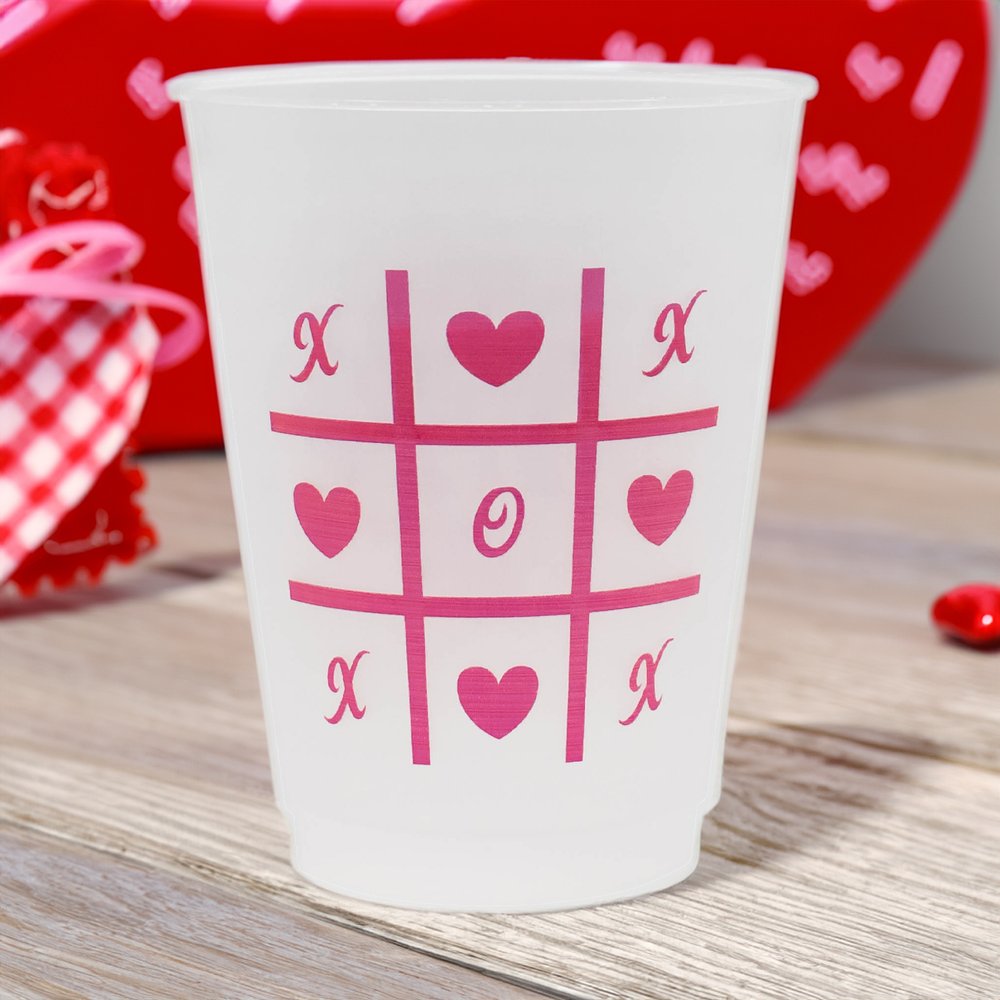 Valentine Tic Tac Toe Shatterproof Cups — Sweet Tea Originals