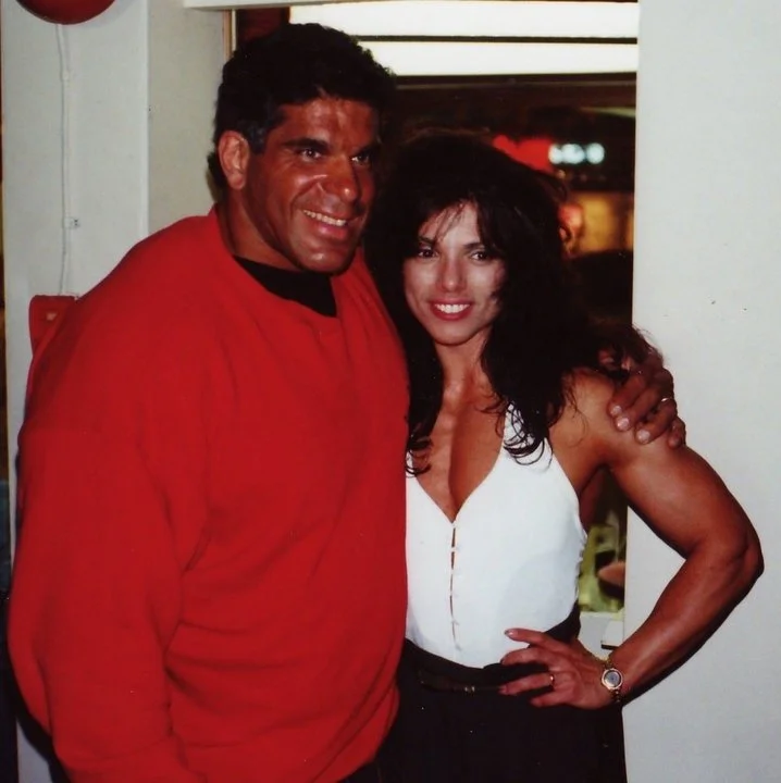 Working with Big Lou Ferrigno, how cool is that? My parents were huge fans and thrilled that I worked with "The Hulk" for Weider. Gentle Giant this man is and, yes, he's pretty incredible!