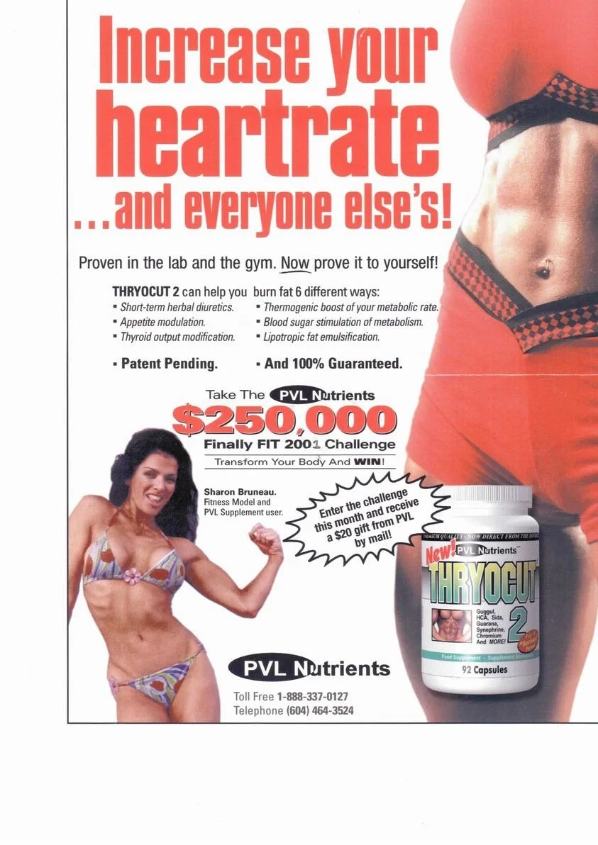 Marketing Ads/Posters for Canadian Sport Supplement Brand, PVL
2003 Campaign