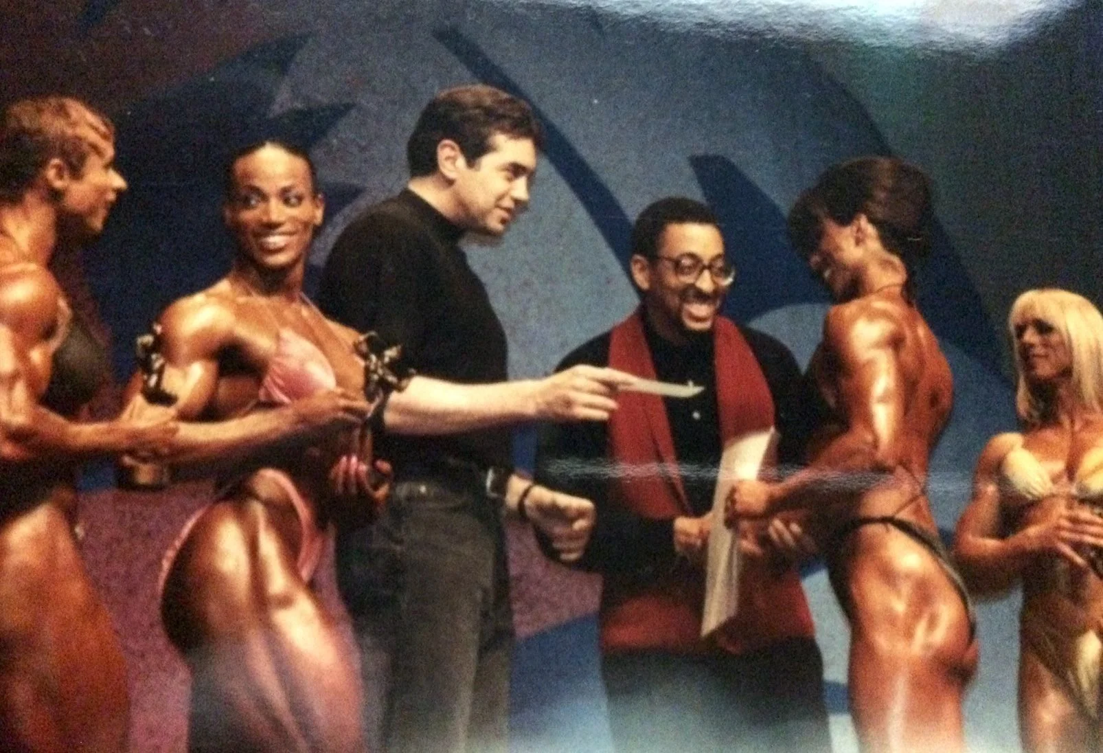 SUCH AN HONOR! 1992 Ms Olympia
Didn't win the title but, felt like I won the jackpot!
Legends, "Wise Guy Actor" Chazz Palminteri and (the late) Iconic Dancer/Actor - Gregory Hines, presenting me with my award for 10th Place.