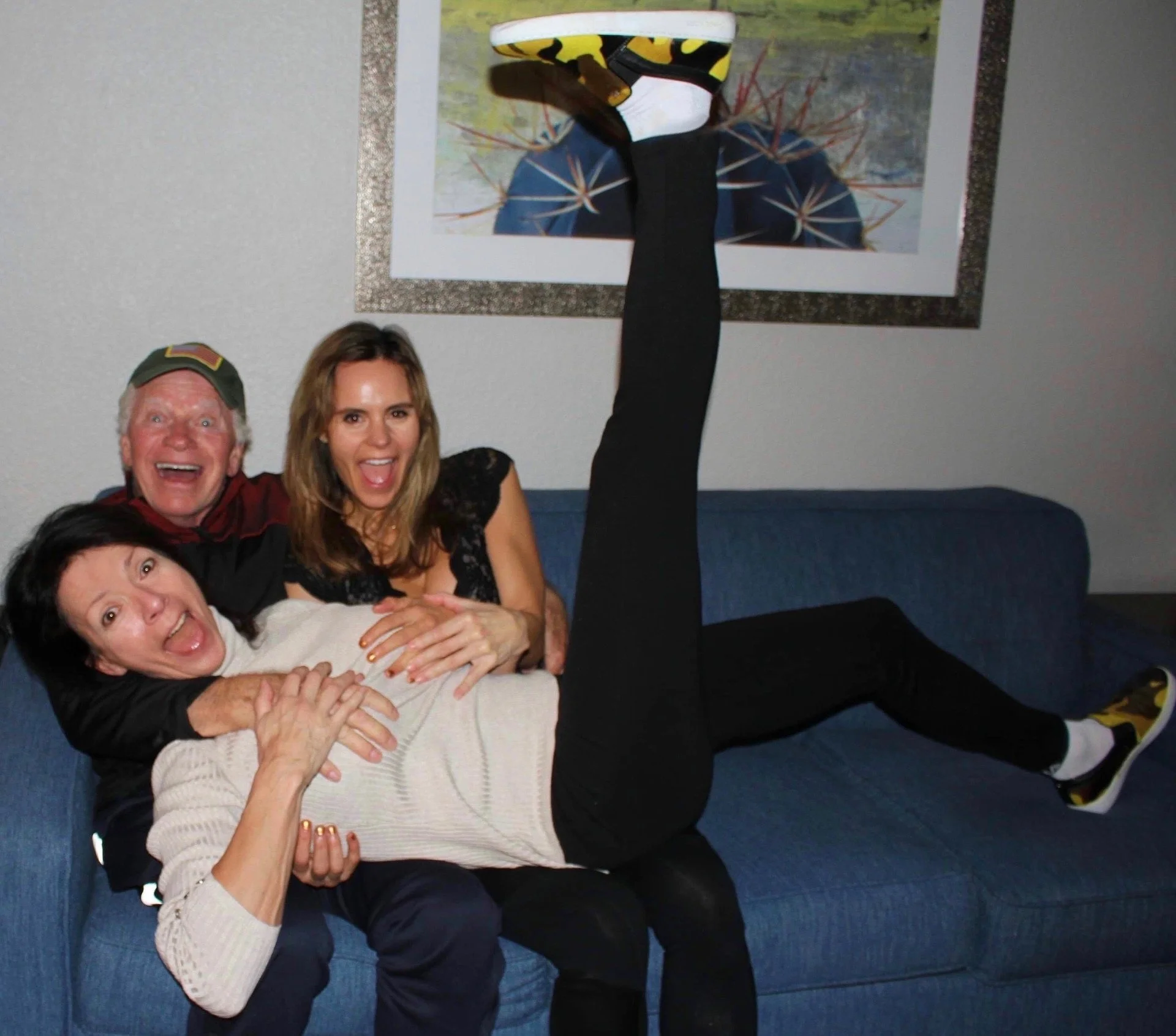 Bodybuilding Promoter extraordinaire, Mike Glass, Sharon Bruneau and Timea Majorova .. never a dull moment!