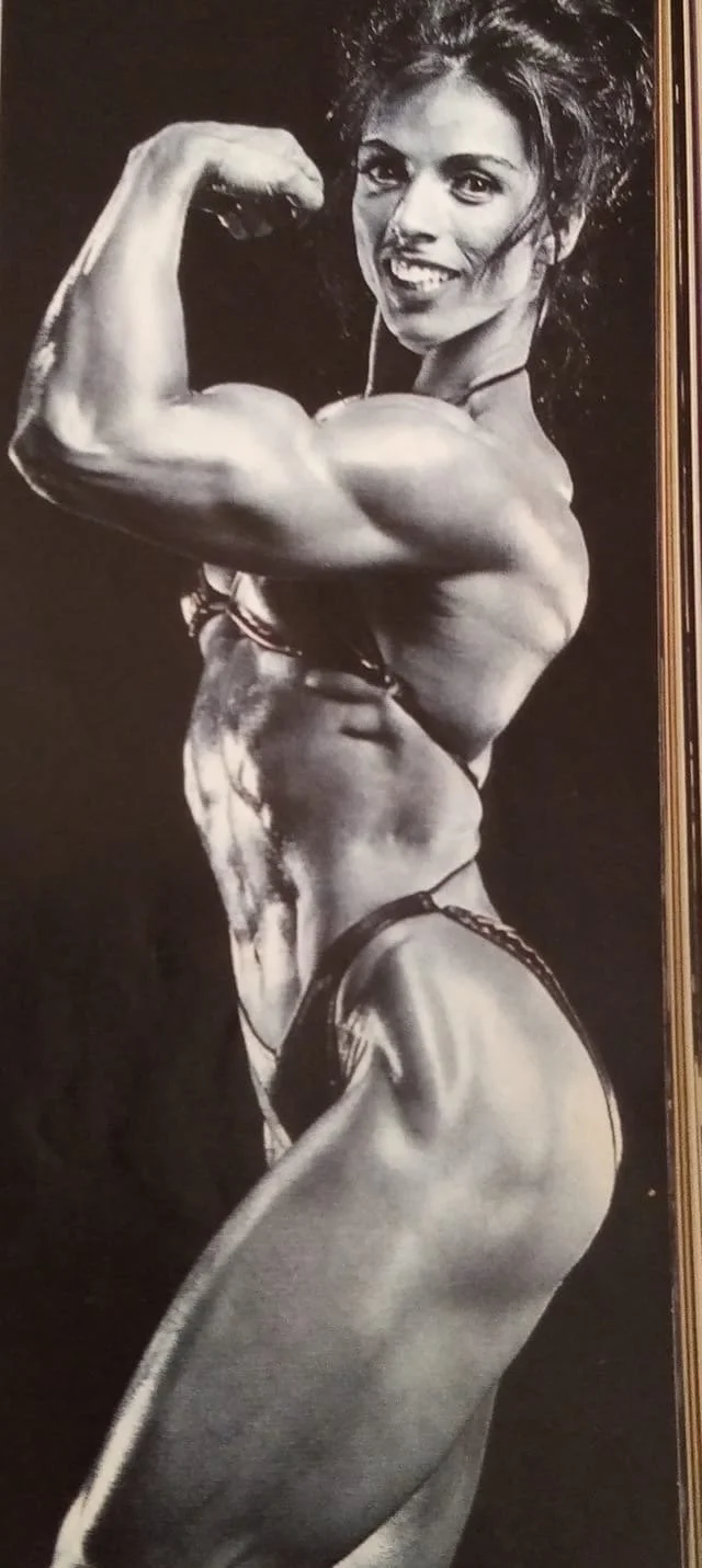 Backstage photo by Bob Gardner.
1992 Ms Olympia