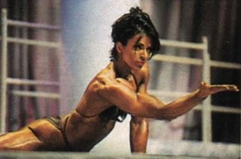 Midst routine during 1993 Ms Olympia