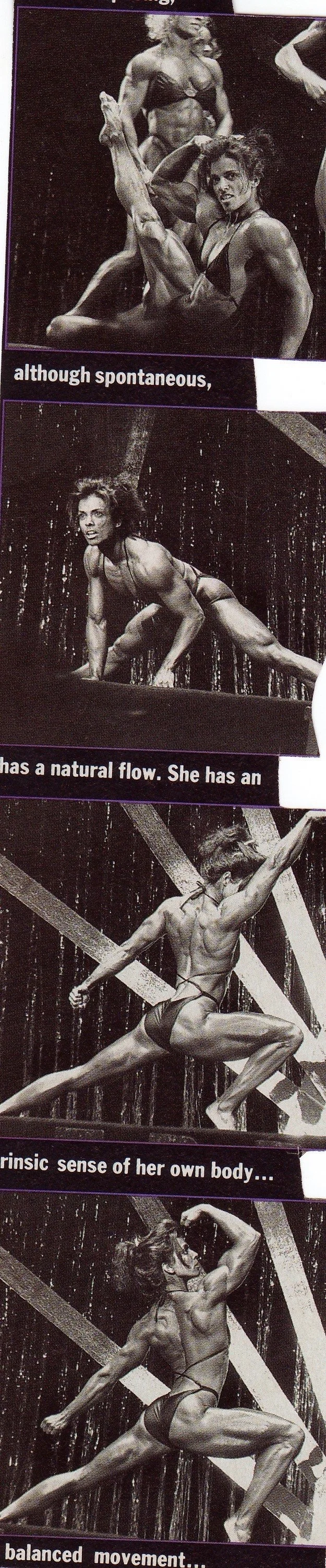 Magazine Feature of my posing routine from the 1992 Ms Internationals