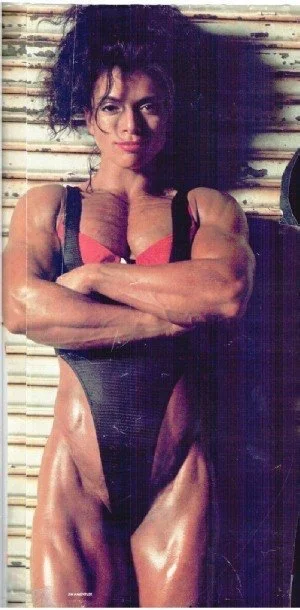 Polka Dot Series: 1rst. ever shoot with Jim day after my Pro Win at the 1991 North American Championship. We shot workout series all day in the Mecca, Gold's Gym in Venice, after wrapping up and a little bored of "gym shots" and getting quite late, I