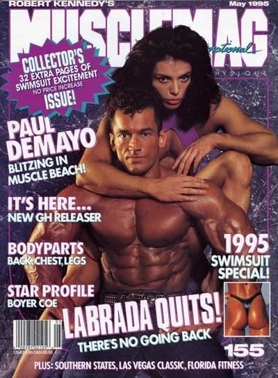 Shot this cover with Lee Labrada in Helsinki, Finland during the 1992 Mr. Olympia weekend. (Lee was competing that weekend)
Photographer, Jim Amentler, made a makeshift studio in one of the Hotel's conference rooms. 