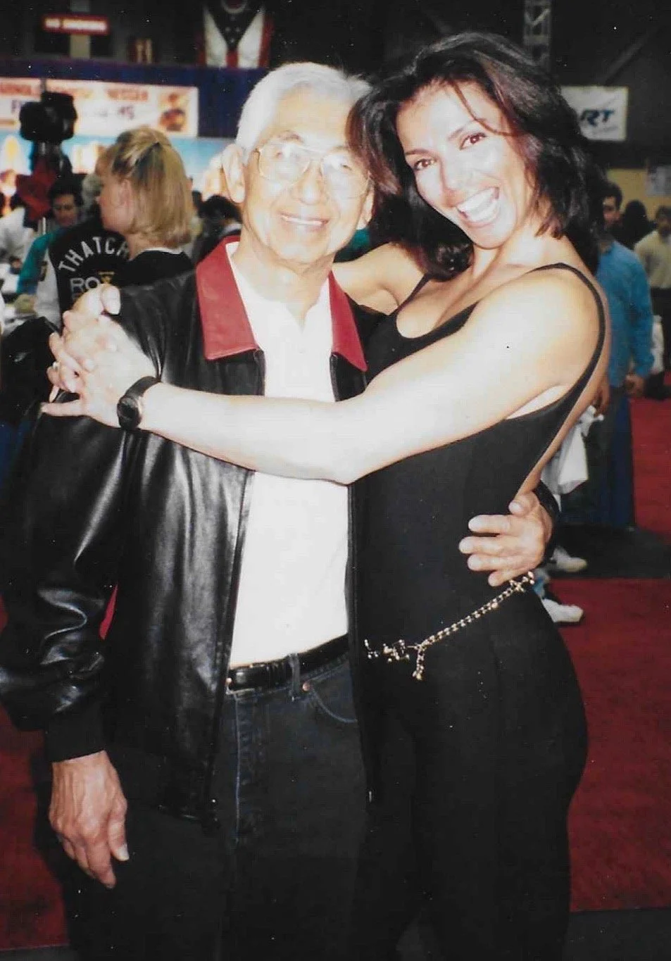Mitz Kawashima and Sharon Bruneau at an Olympia Expo mid 90s.
Mitz and Dot Produced the amazing Hawaiian Island Classics Bodybuilding Show.
Always fun to appear there and I always looked forward to spend time with the Kawashima's each year. 